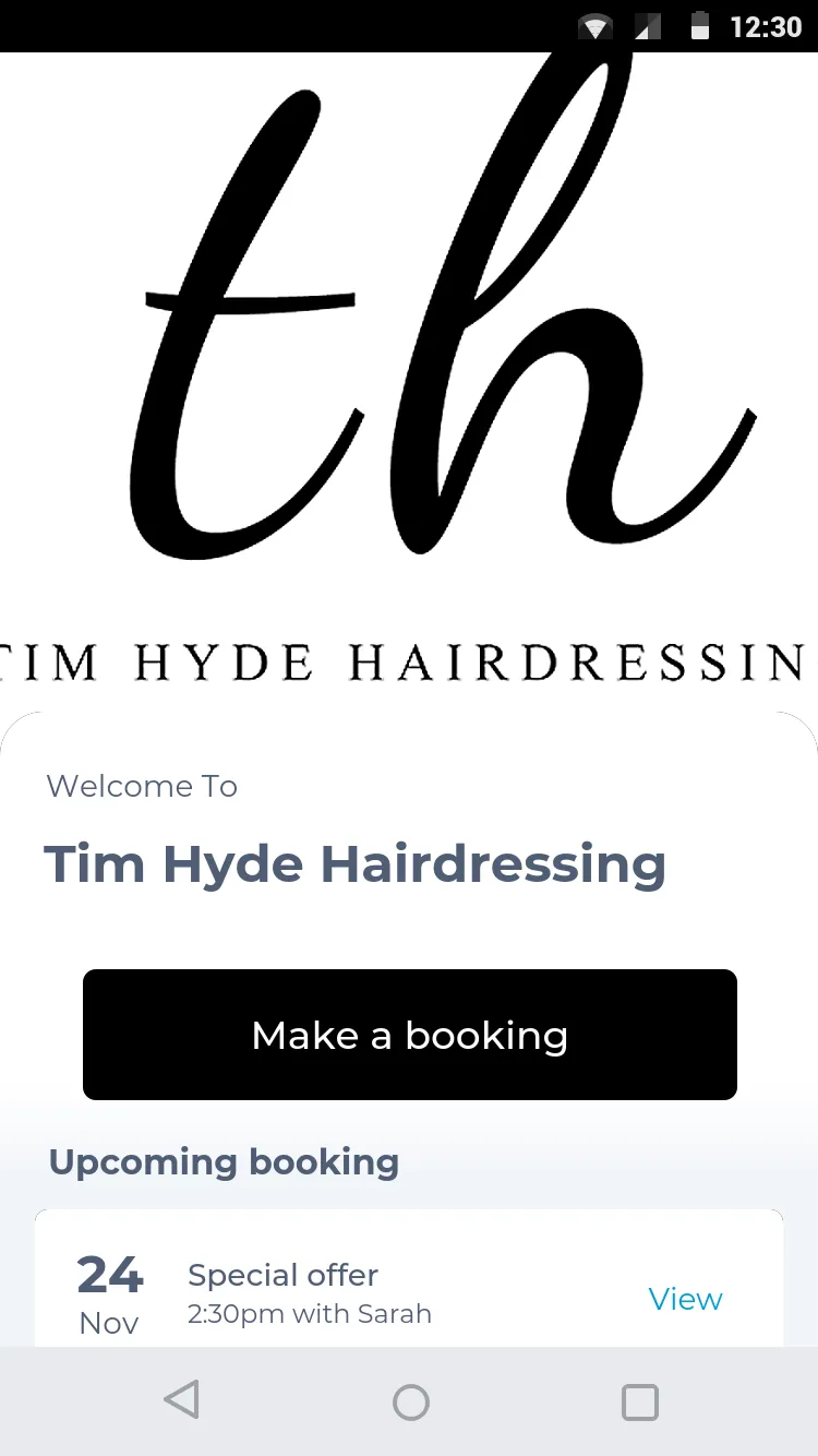 Tim Hyde Hairdressing | Indus Appstore | Screenshot