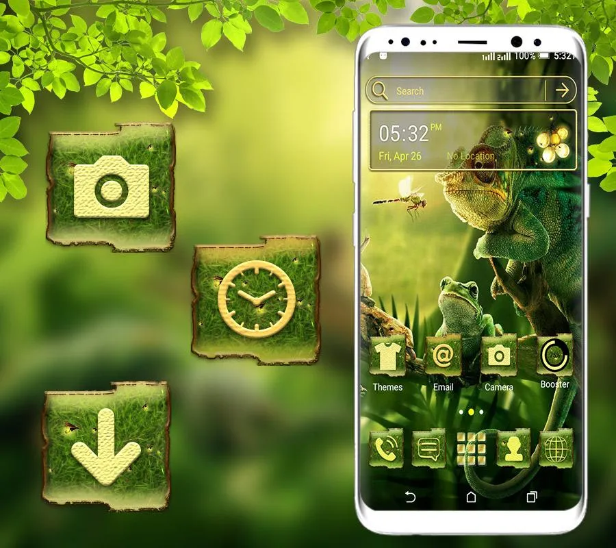 Chameleon Frog Launcher Theme | Indus Appstore | Screenshot