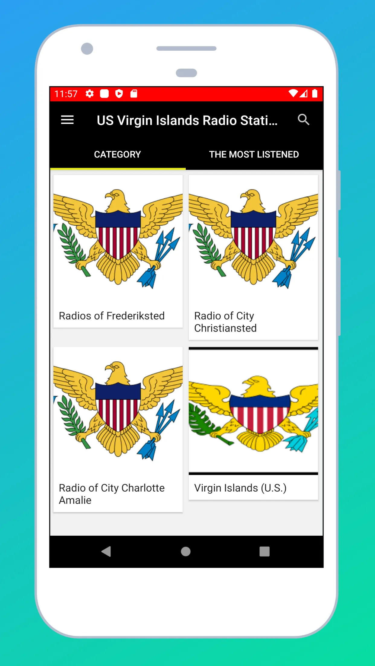 Radio US Virgin Islands FM App | Indus Appstore | Screenshot