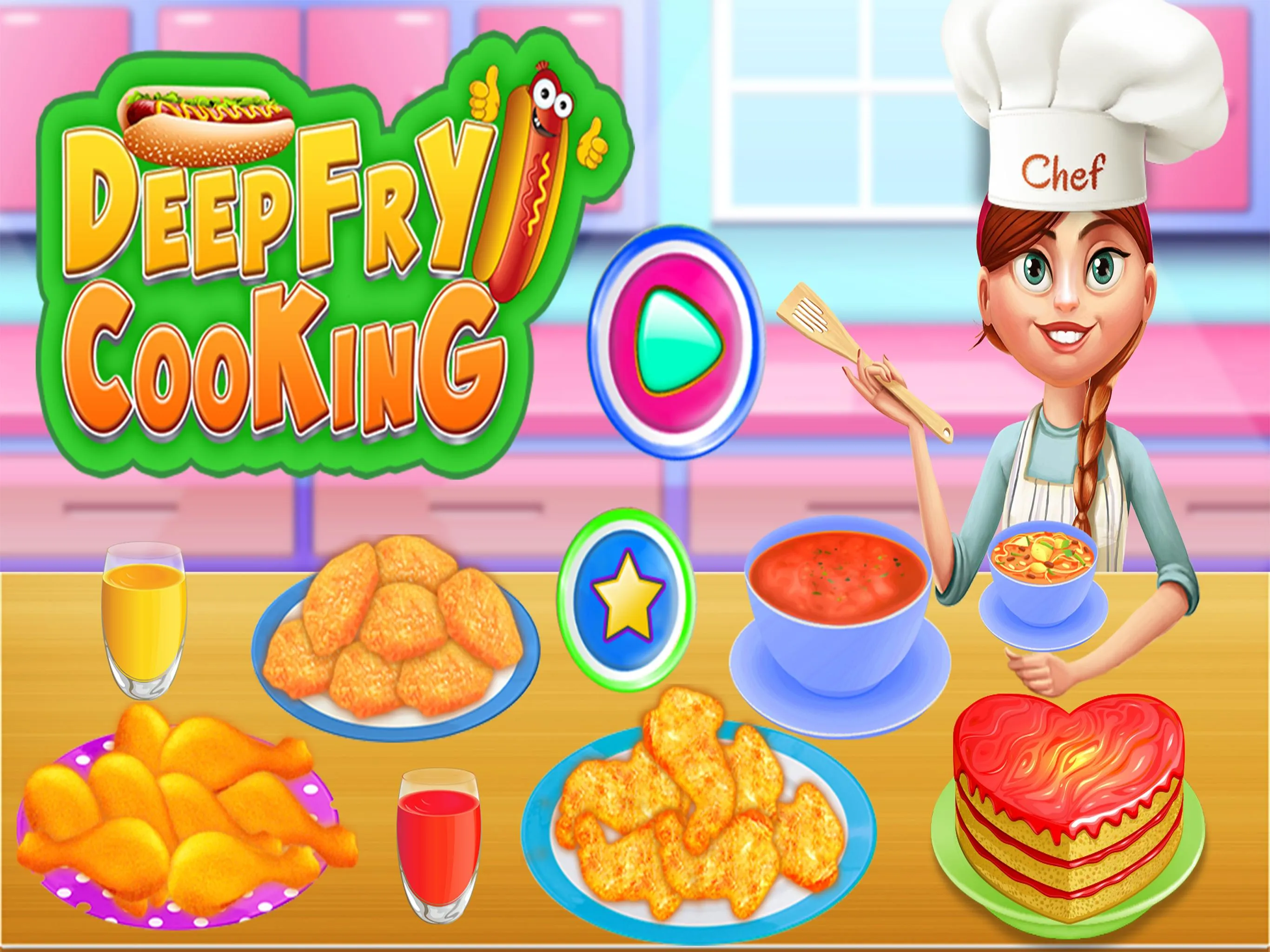 Deep Fry Cooking Chicken Chef | Indus Appstore | Screenshot