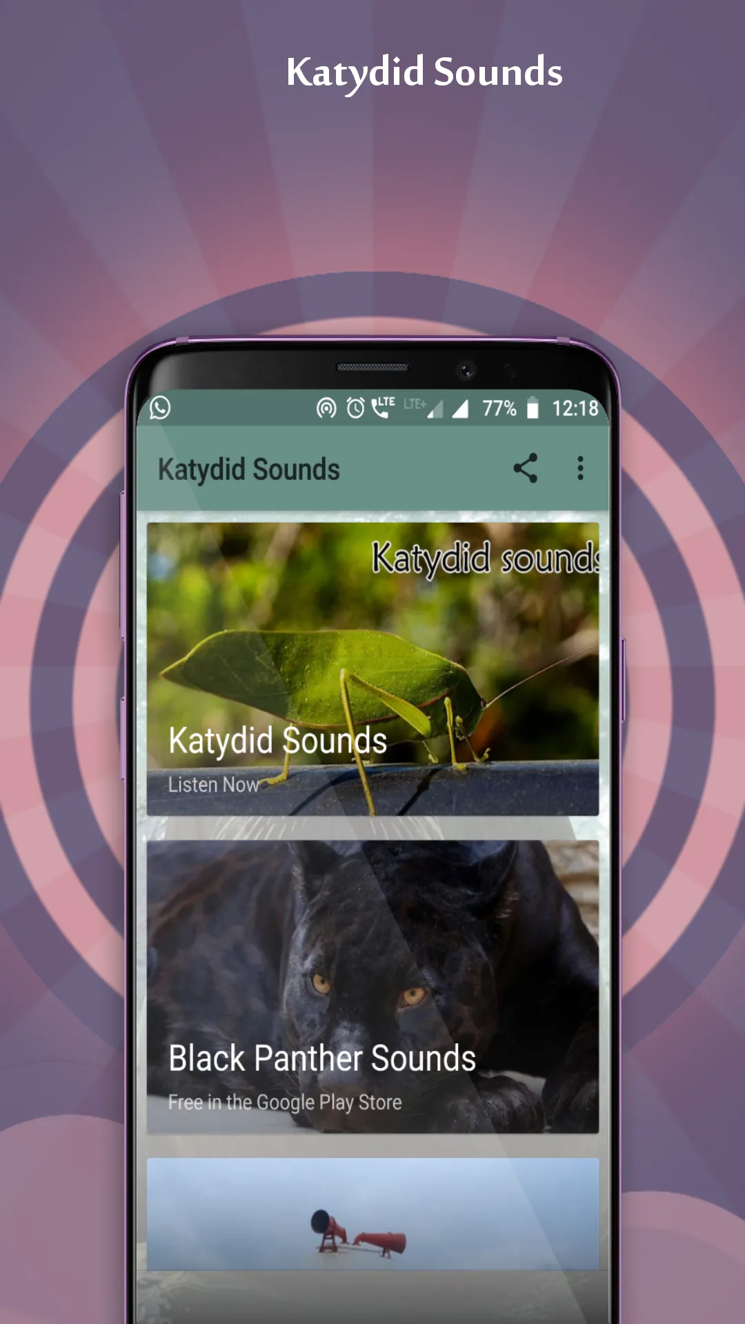 Katydid Sounds | Indus Appstore | Screenshot