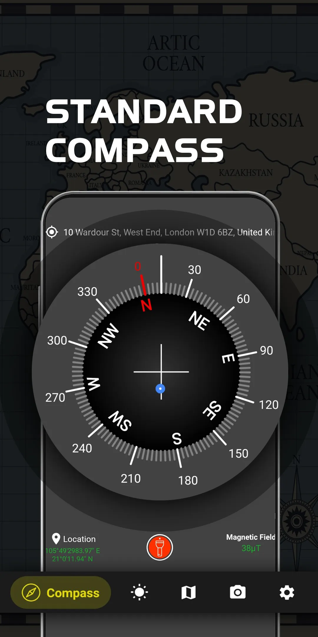 Digital Compass - Compass Maps | Indus Appstore | Screenshot