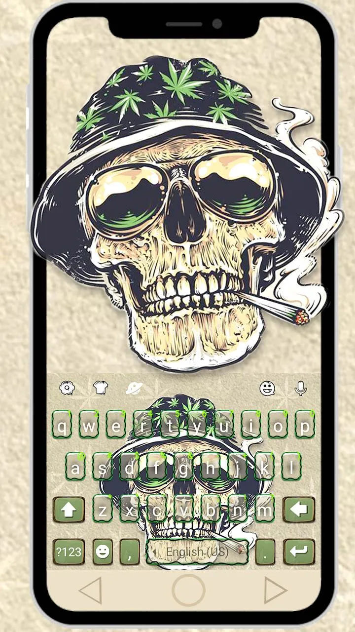 Joint Smoke Skull Warrior Keyb | Indus Appstore | Screenshot