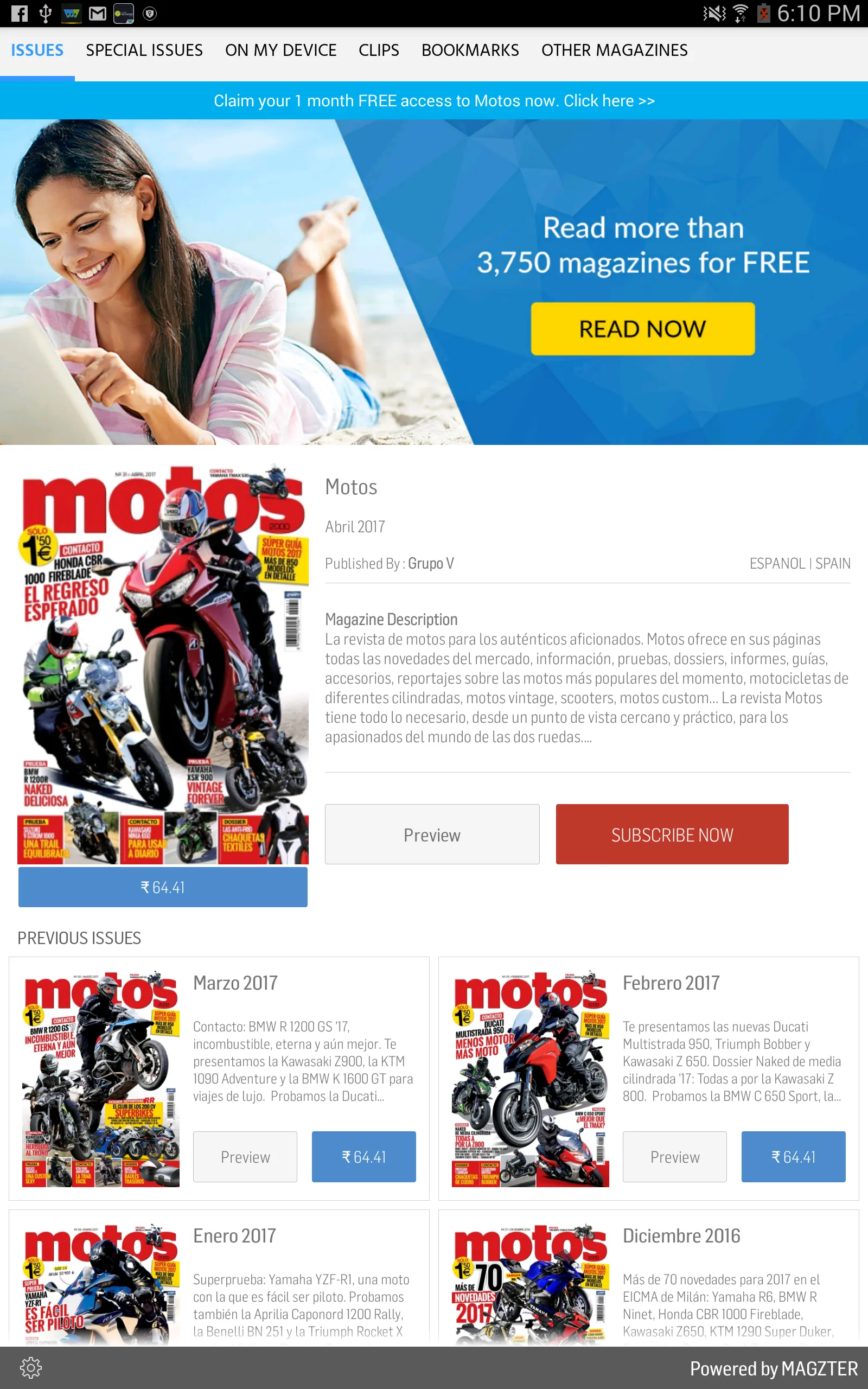 Revista Motos | Indus Appstore | Screenshot