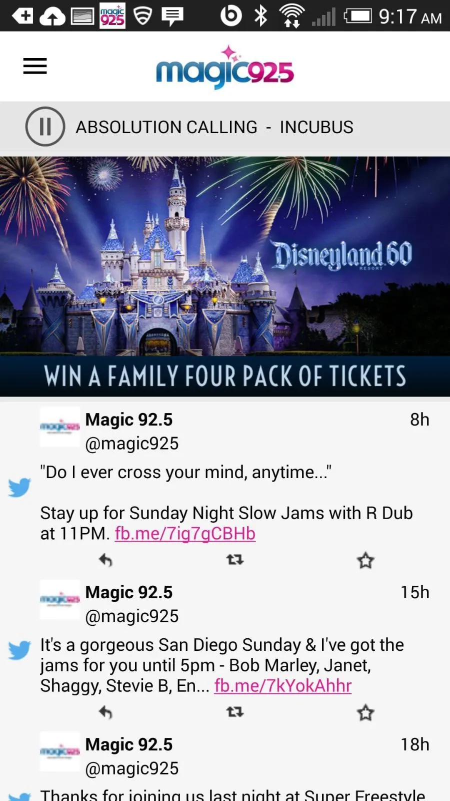 Magic 92.5 :: San Diego, CA | Indus Appstore | Screenshot