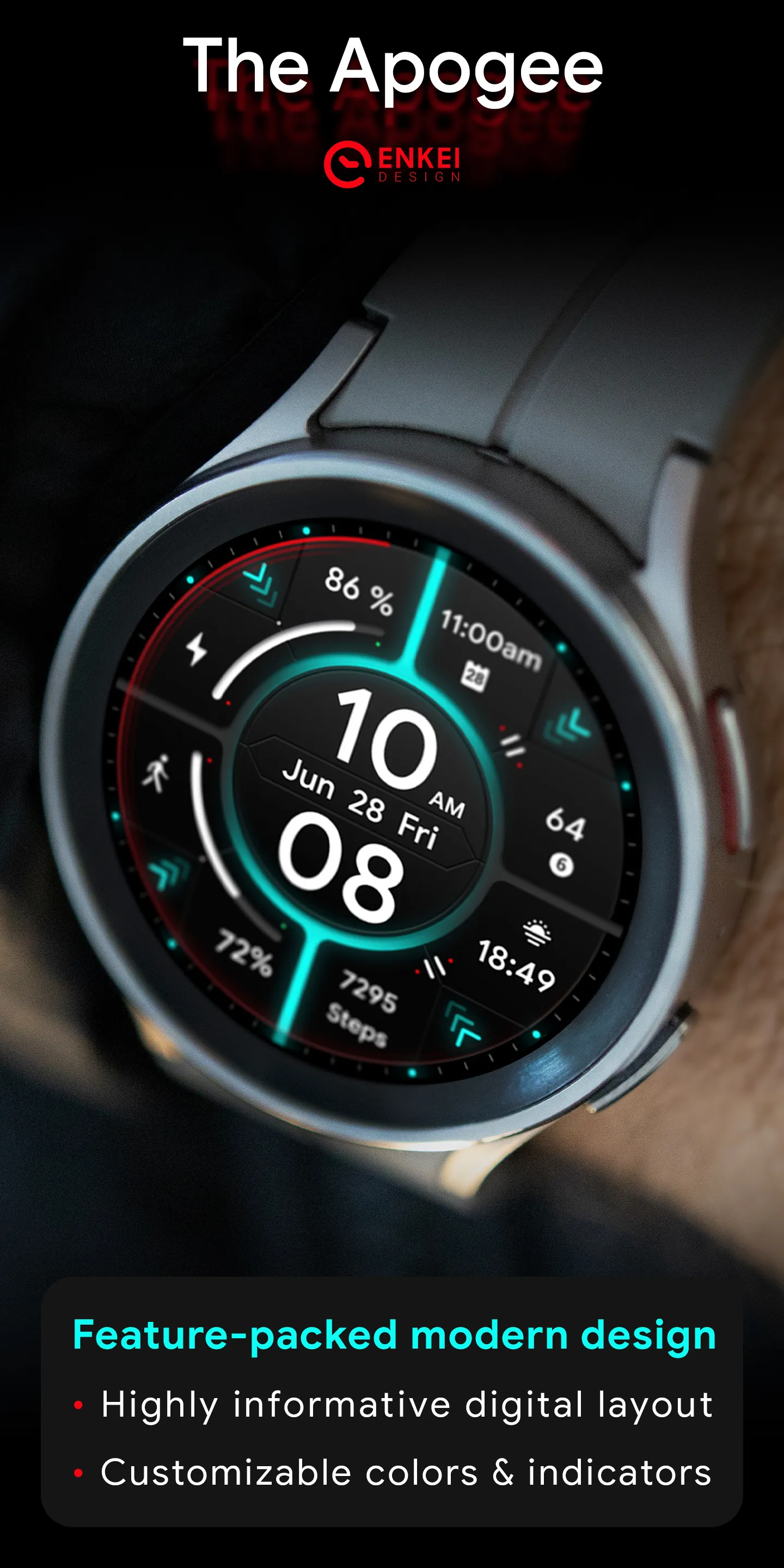 The Apogee - watch face | Indus Appstore | Screenshot