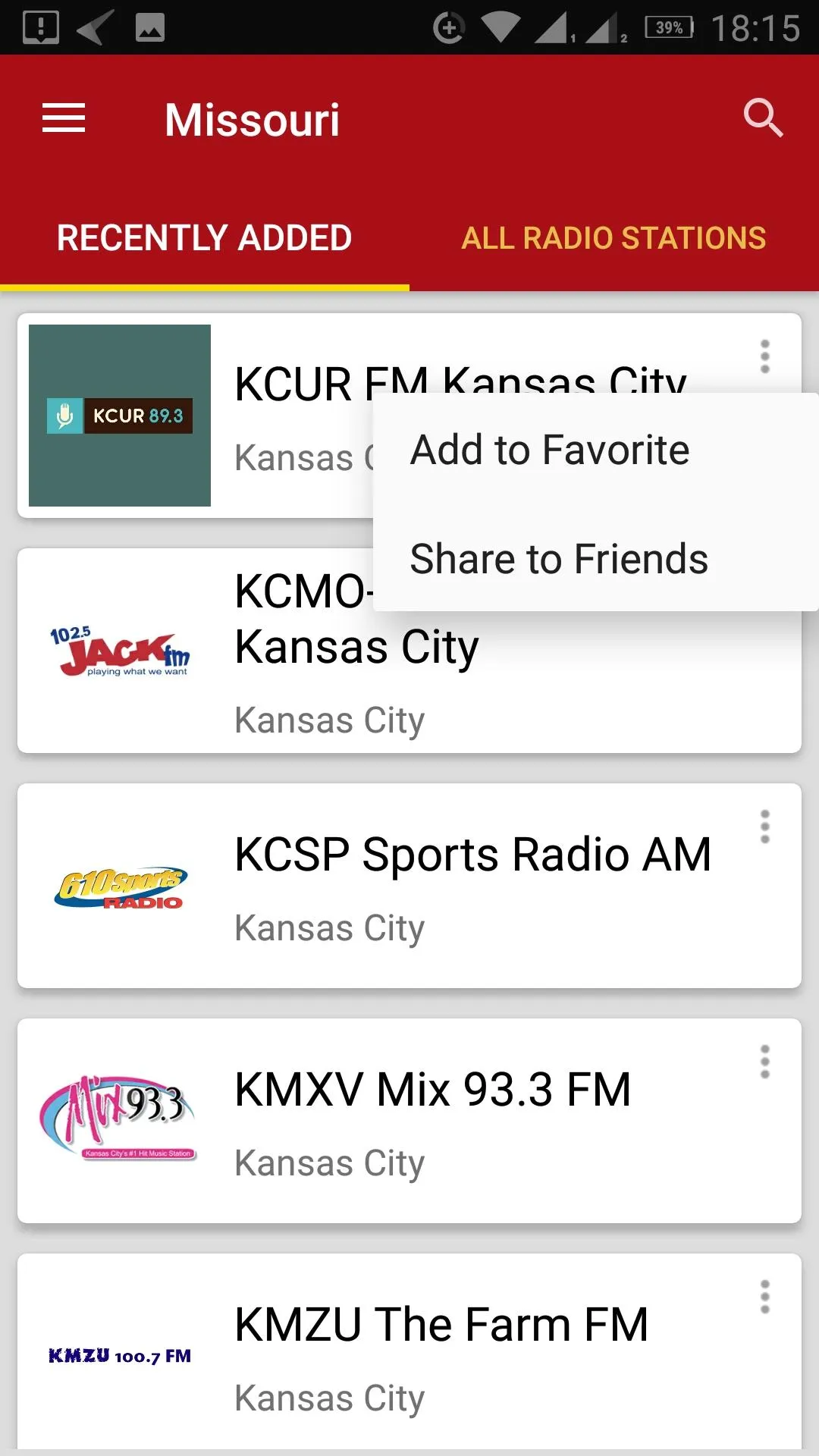 Missouri Radio Stations - USA | Indus Appstore | Screenshot