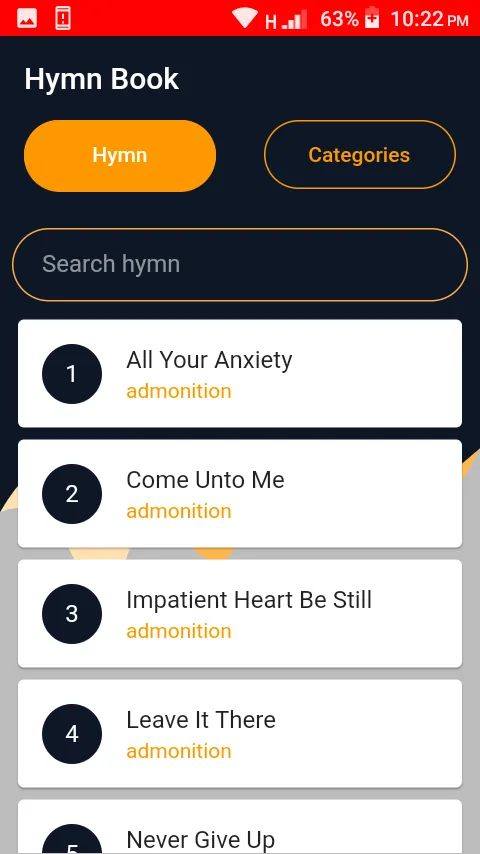 Hymn book | Indus Appstore | Screenshot