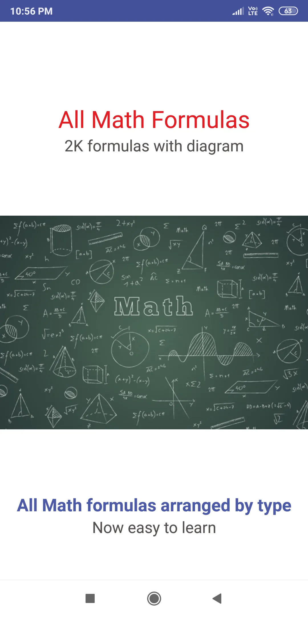 All Math Formulas | Indus Appstore | Screenshot