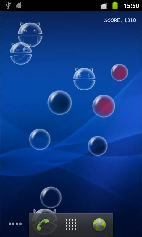 Bubble Droid Live Wallpaper | Indus Appstore | Screenshot