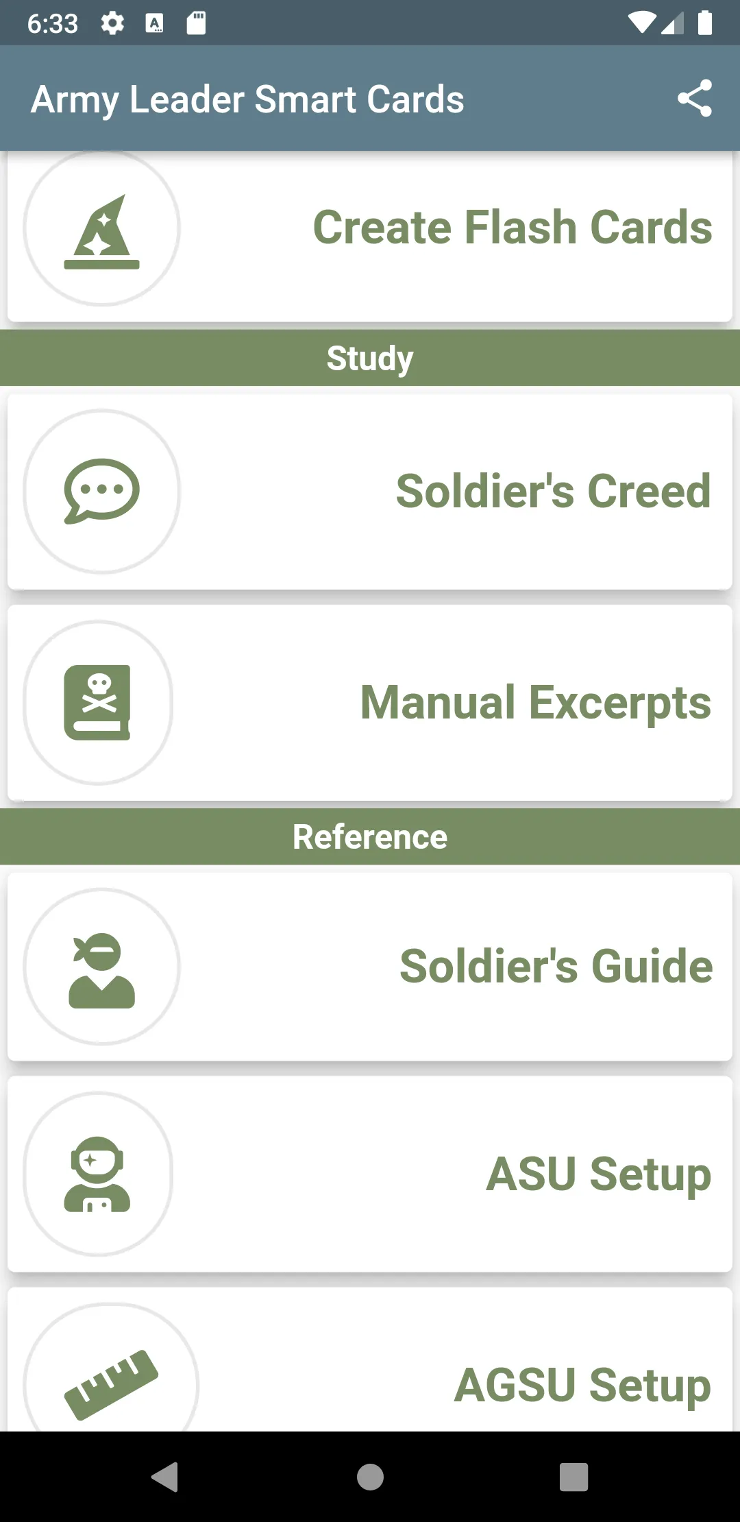 Army Leader Smart Cards | Indus Appstore | Screenshot