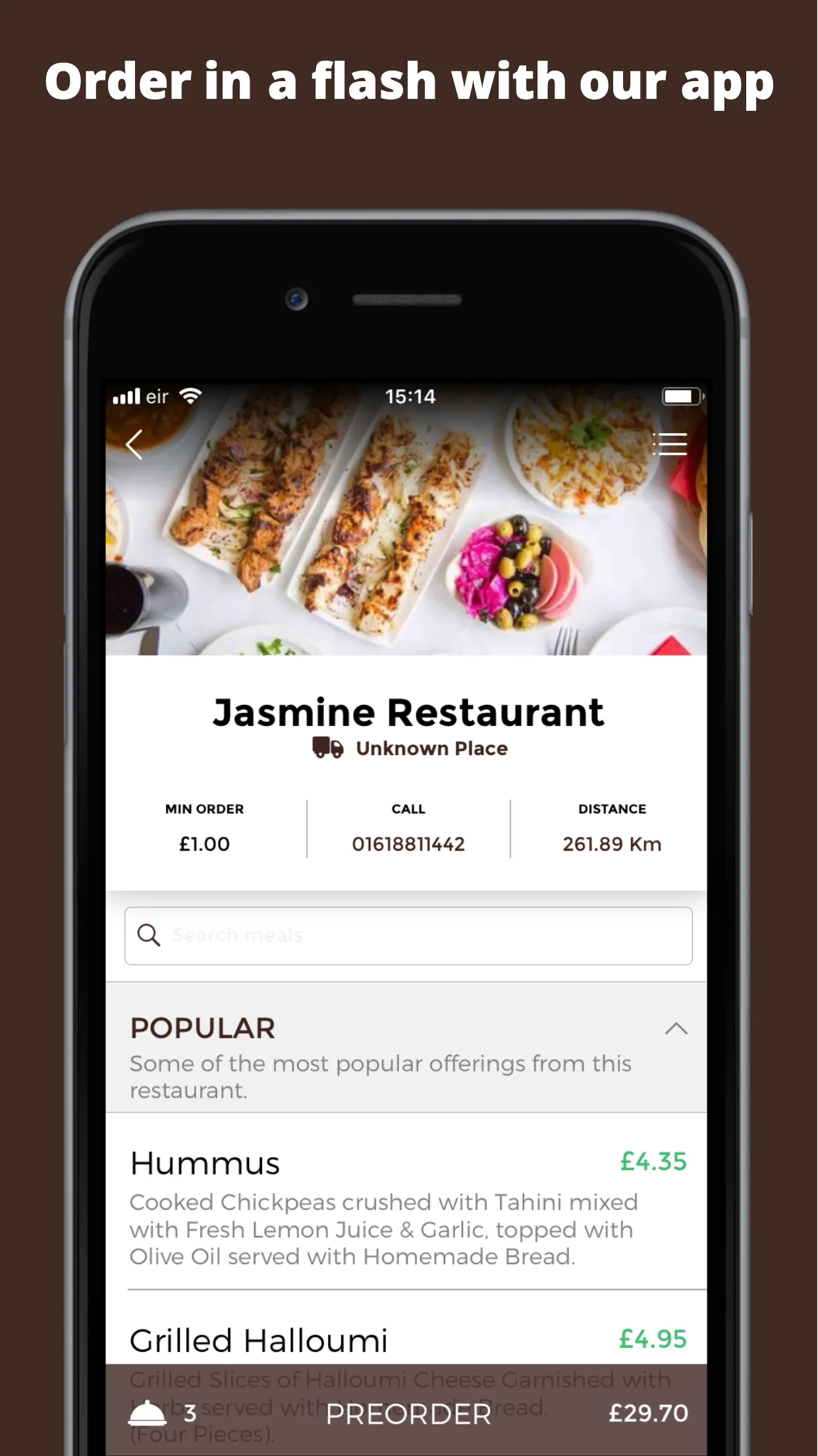 Jasmine Restaurant | Indus Appstore | Screenshot