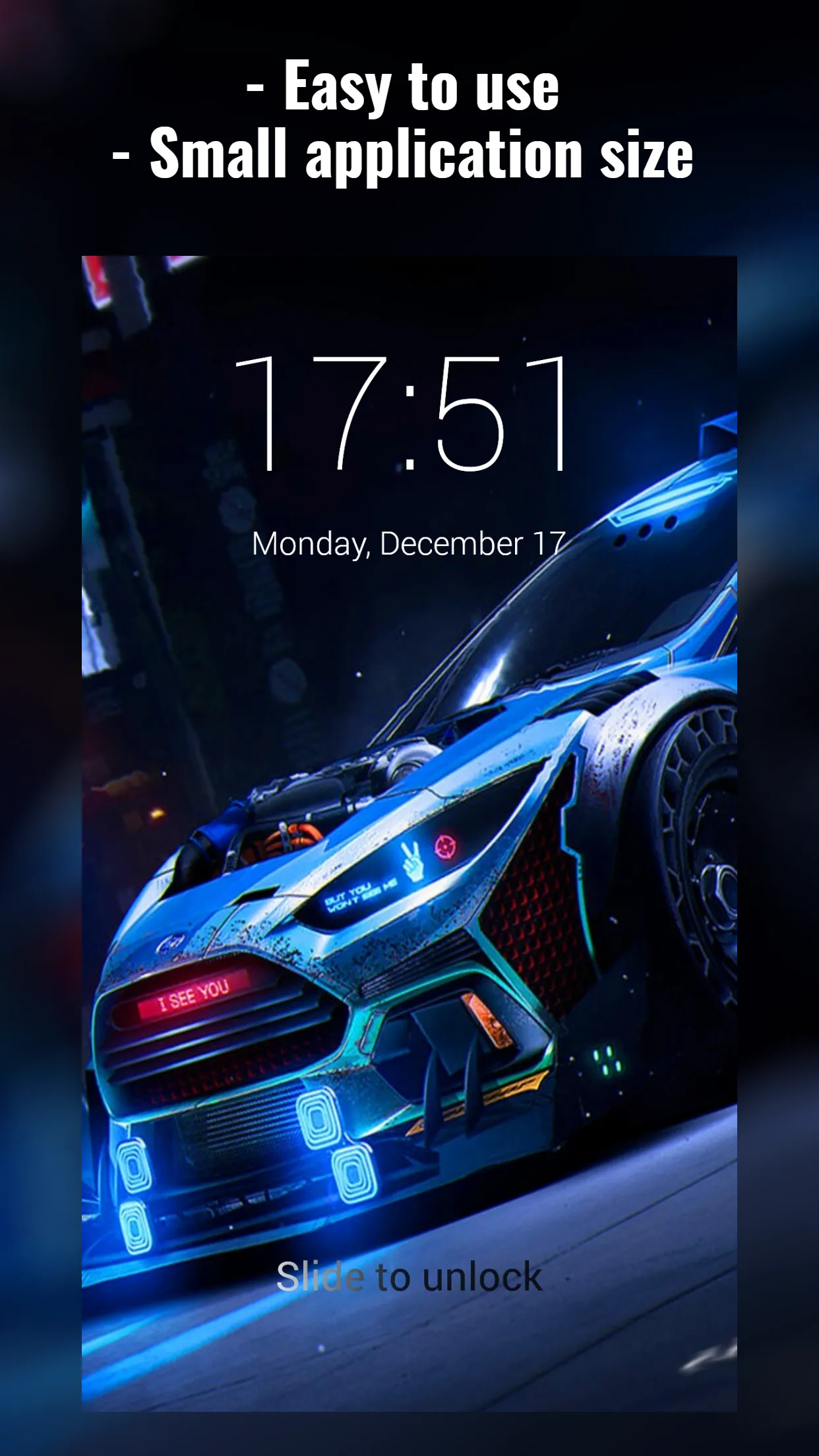 Street Racing Lock Screen | Indus Appstore | Screenshot