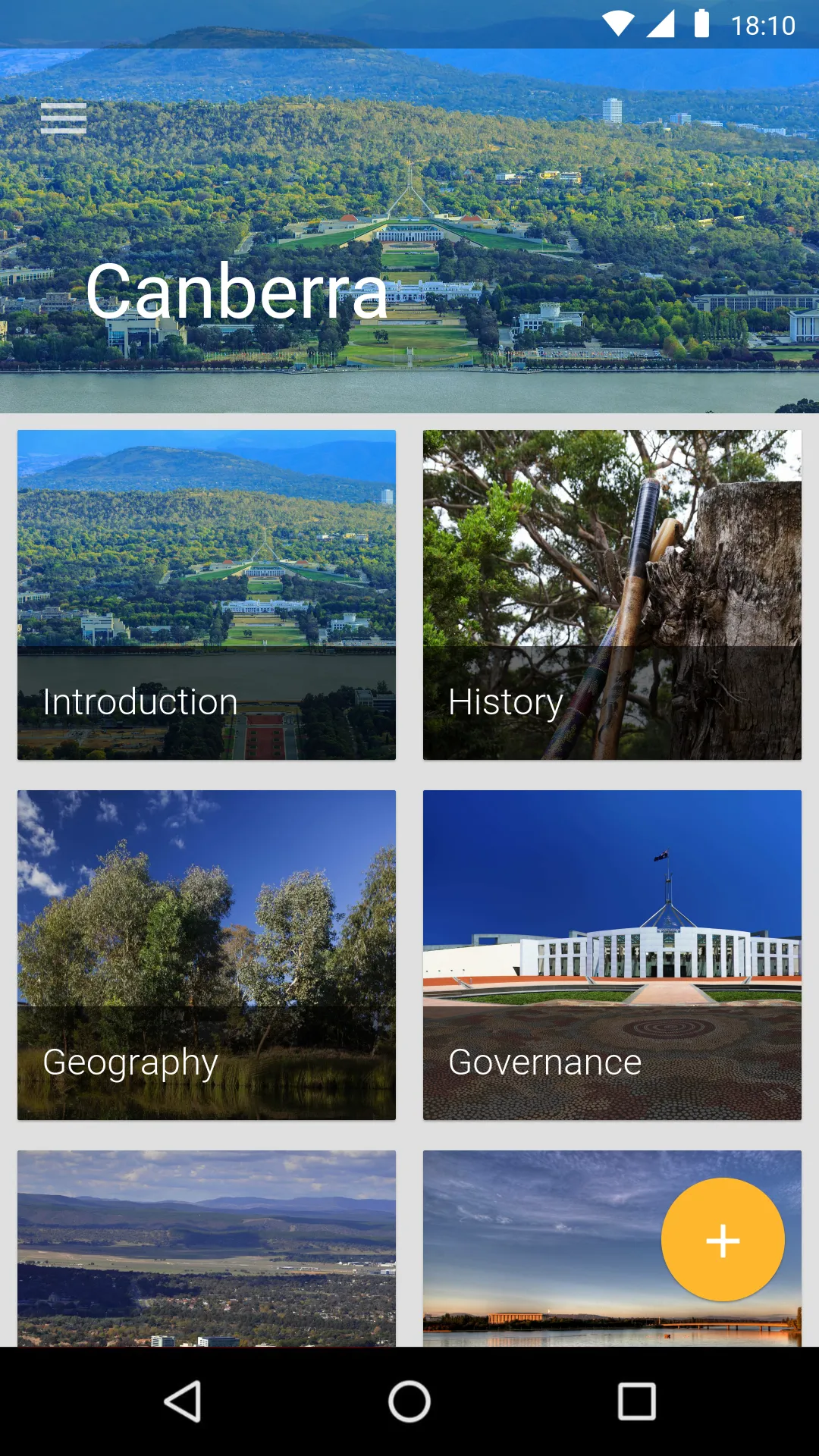 Canberra Travel Guide | Indus Appstore | Screenshot