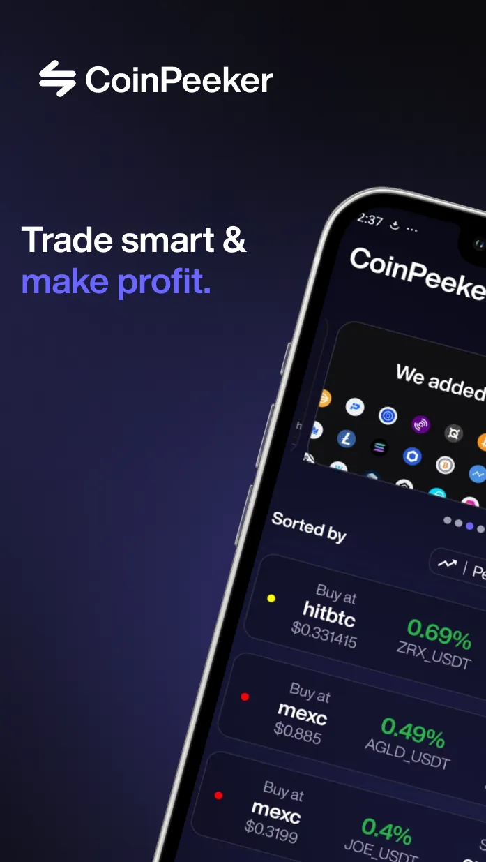 CoinPeeker - Crypto Arbitrage - Apps on Indus Appstore