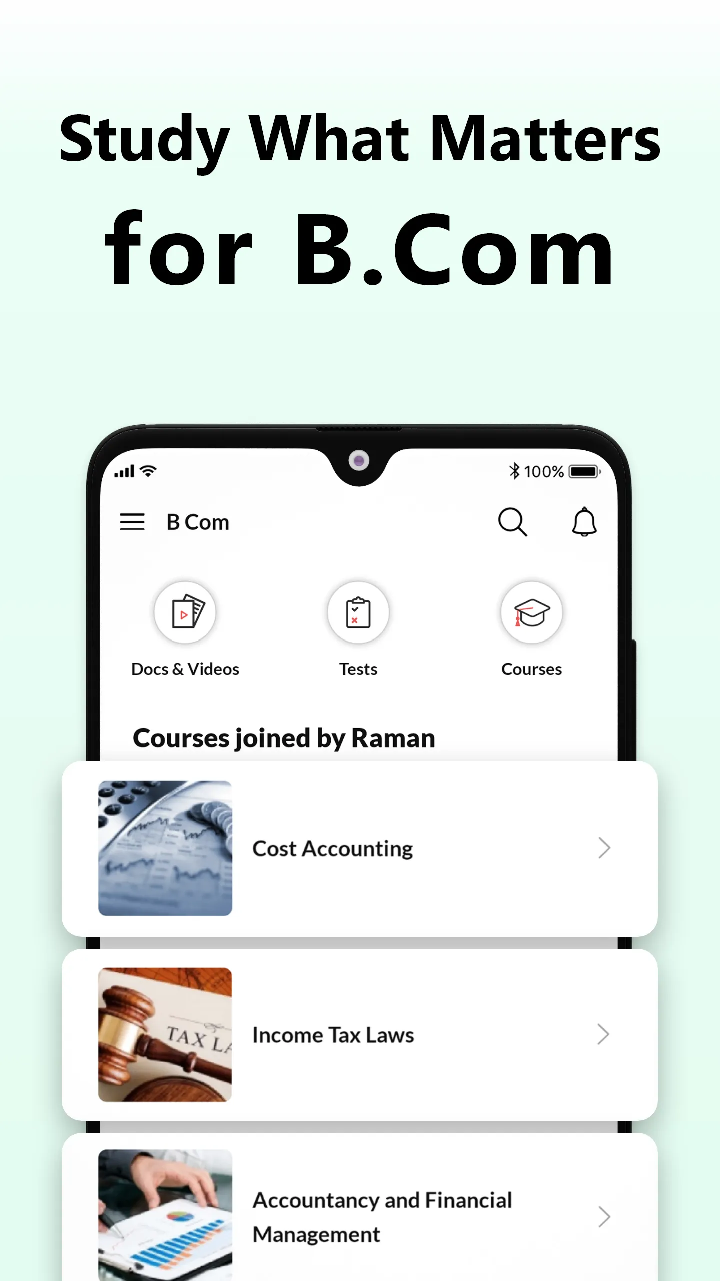 BCom 1st to 3rd year Study App | Indus Appstore | Screenshot