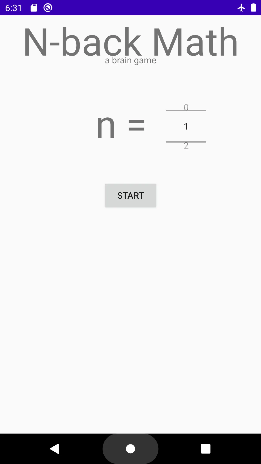 N-back Math | Indus Appstore | Screenshot