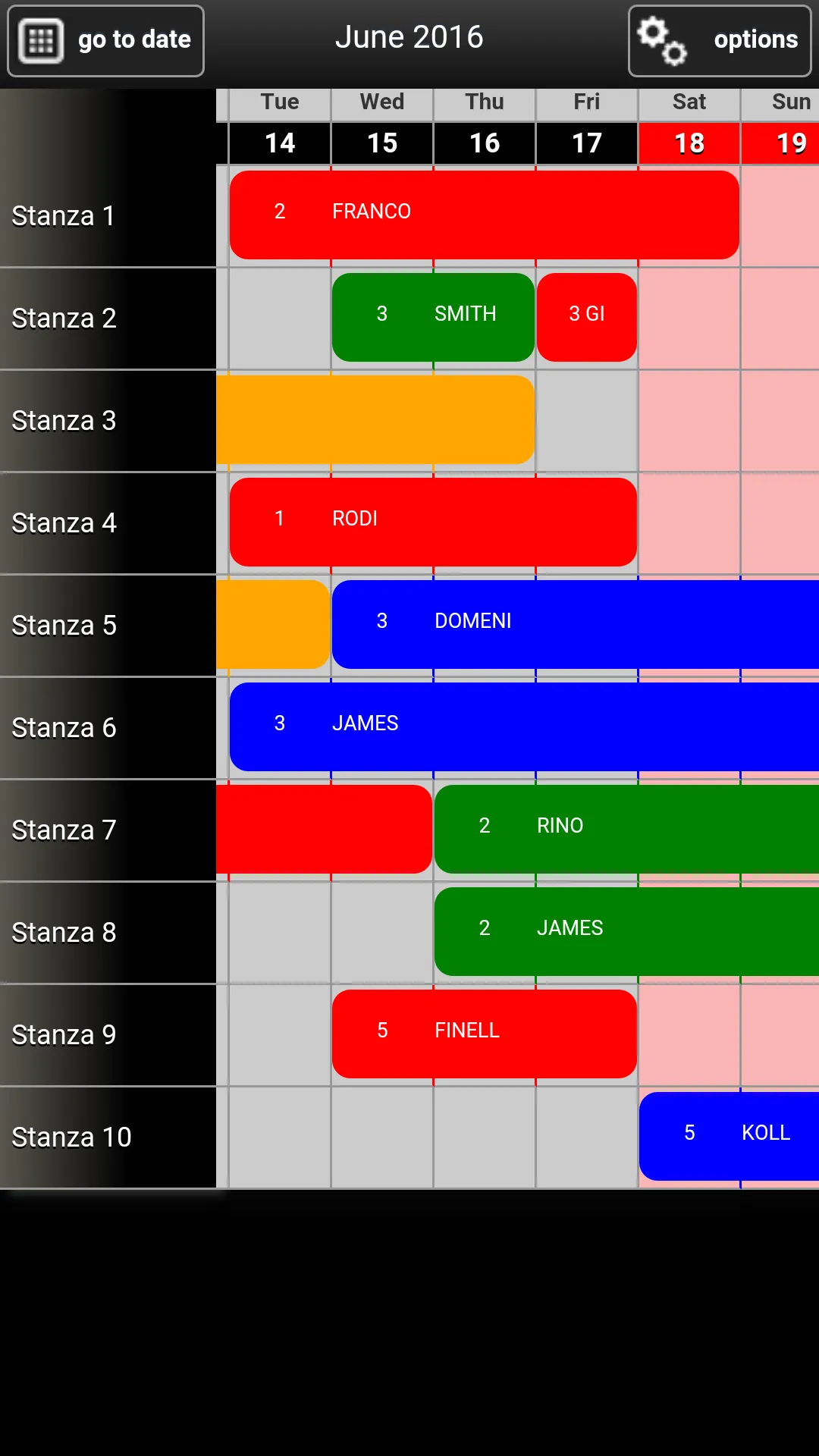 Roomplan BnB calendar | Indus Appstore | Screenshot