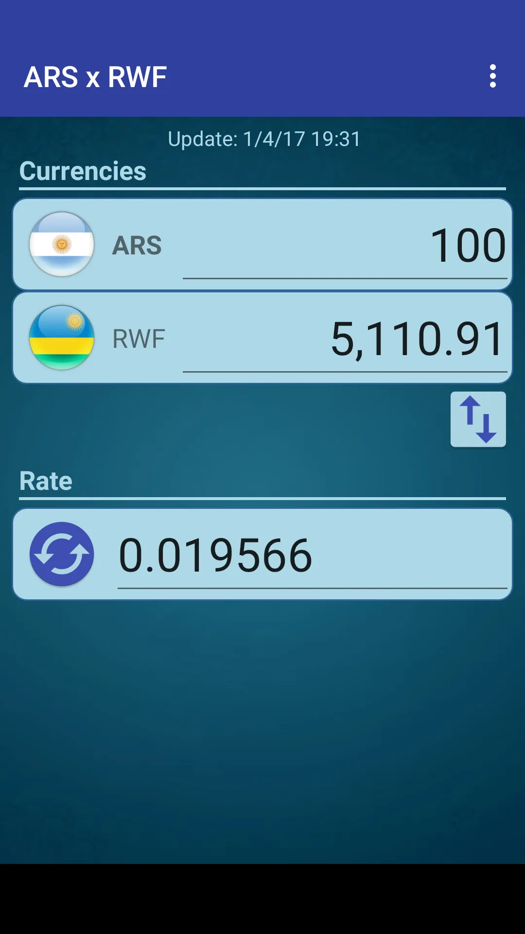 Argentine Peso x Rwanda Franc | Indus Appstore | Screenshot