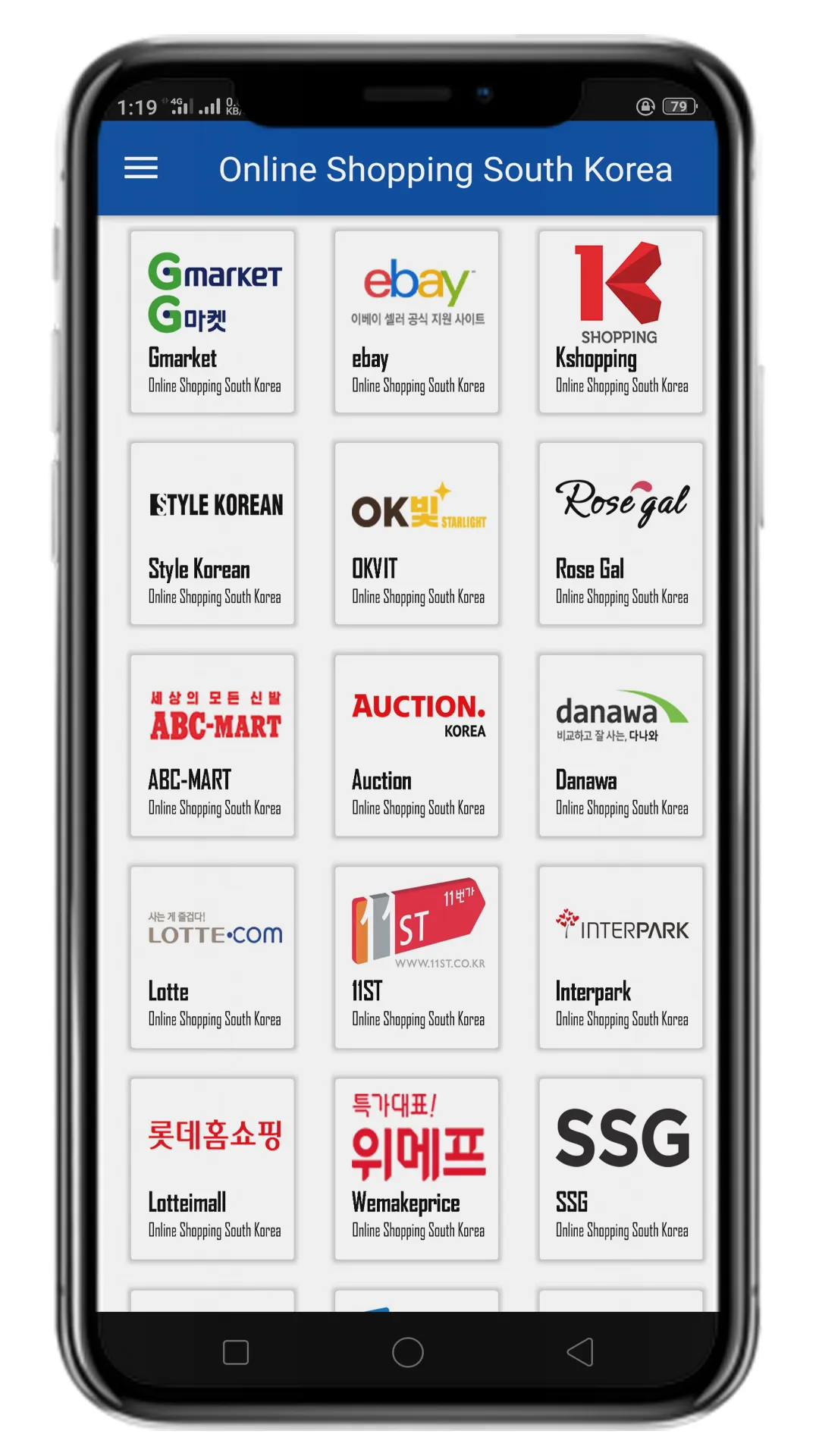 Online Shopping Korea | Indus Appstore | Screenshot