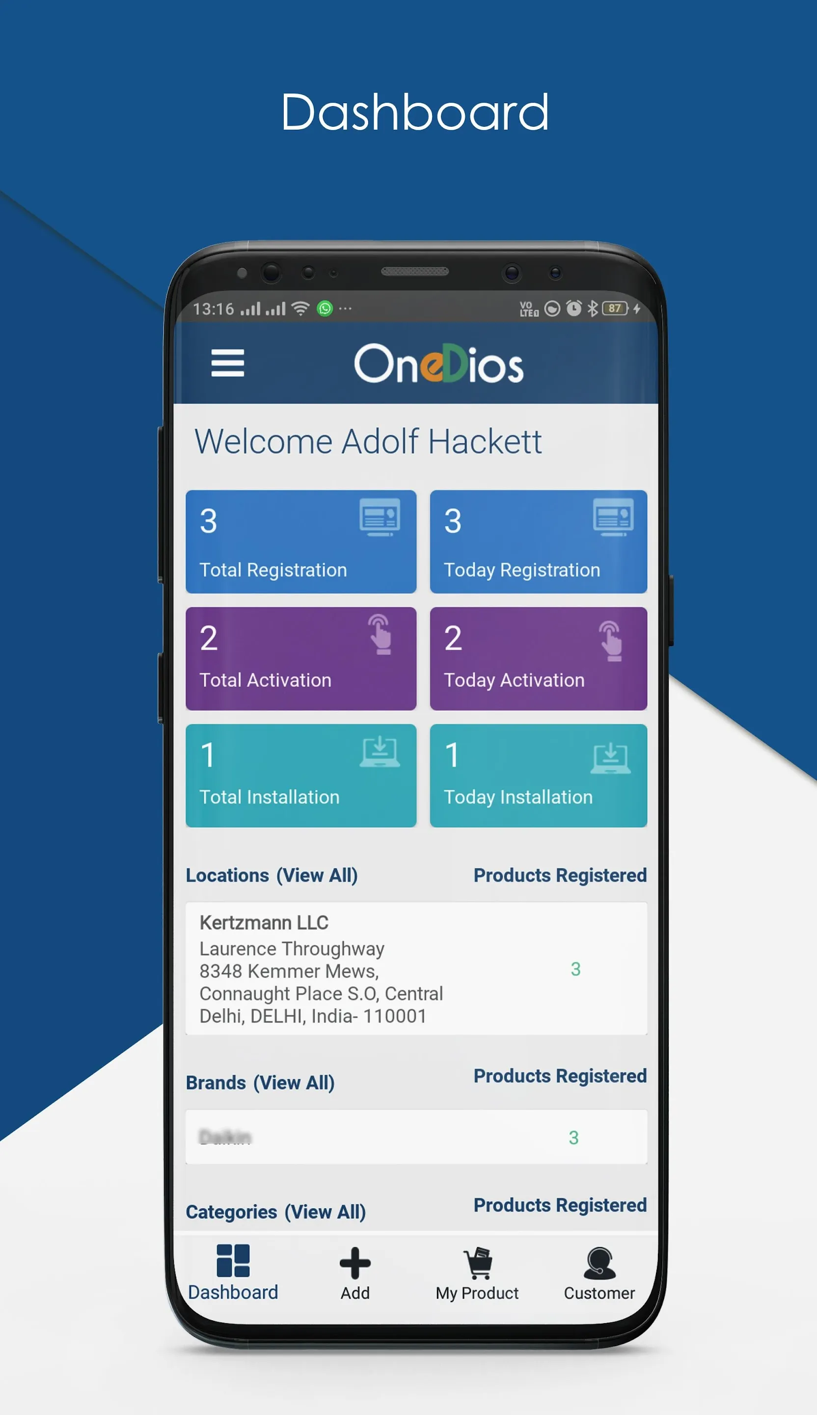 OneDios Business Partner | Indus Appstore | Screenshot