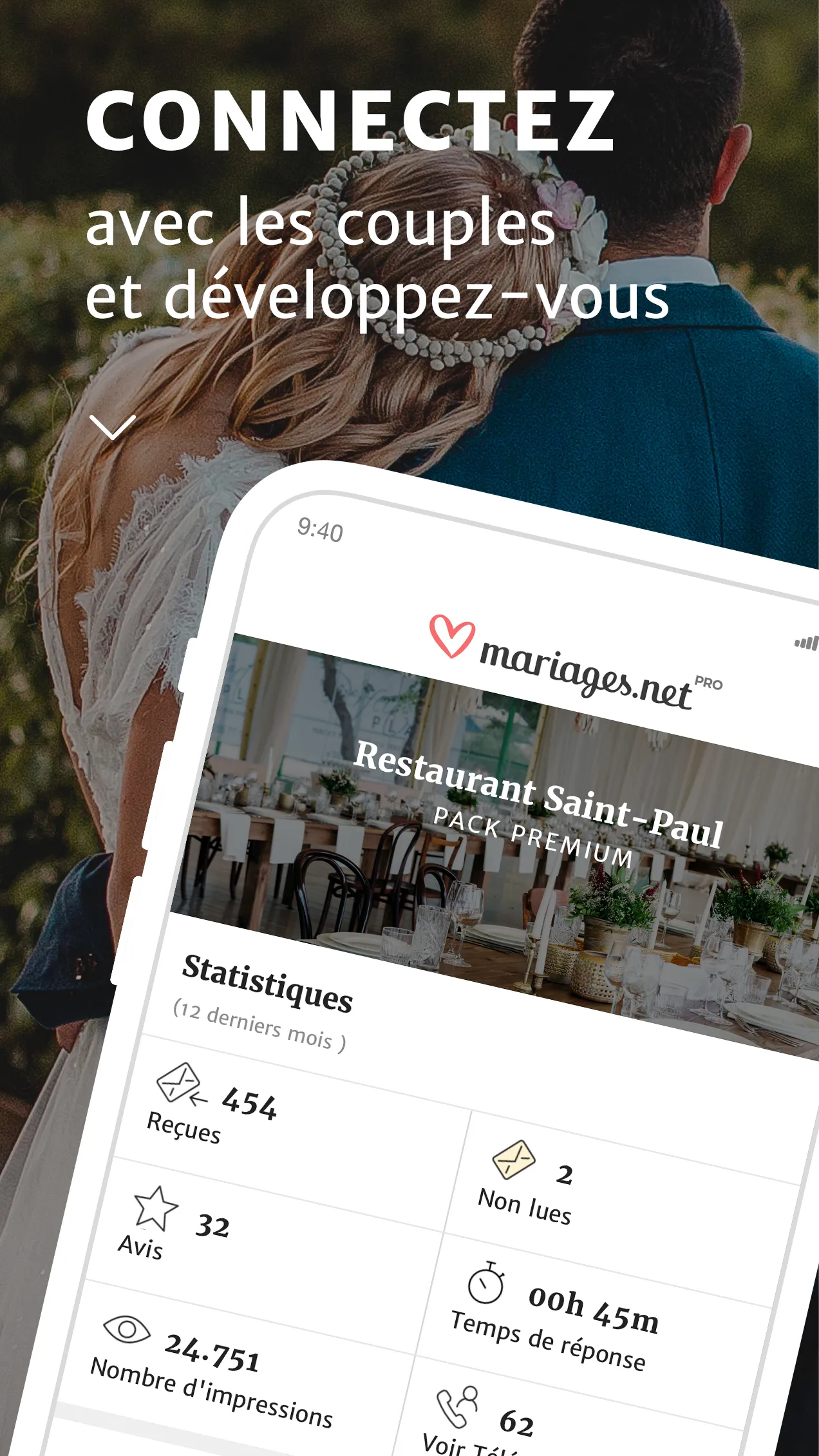 Mariages.net pour l'entreprise | Indus Appstore | Screenshot