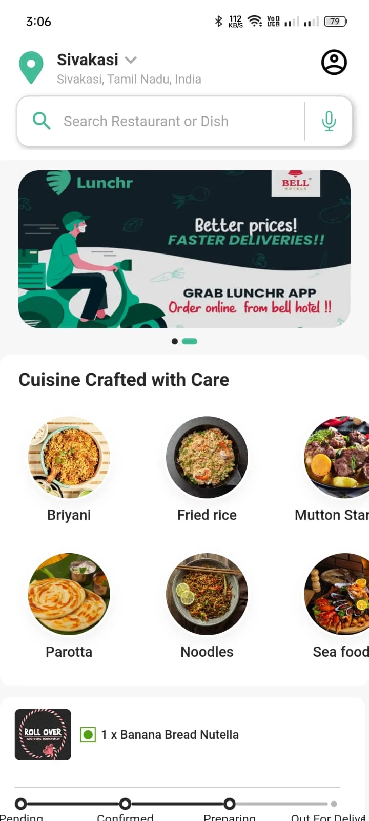 Lunchr: Food Delivery | Indus Appstore | Screenshot