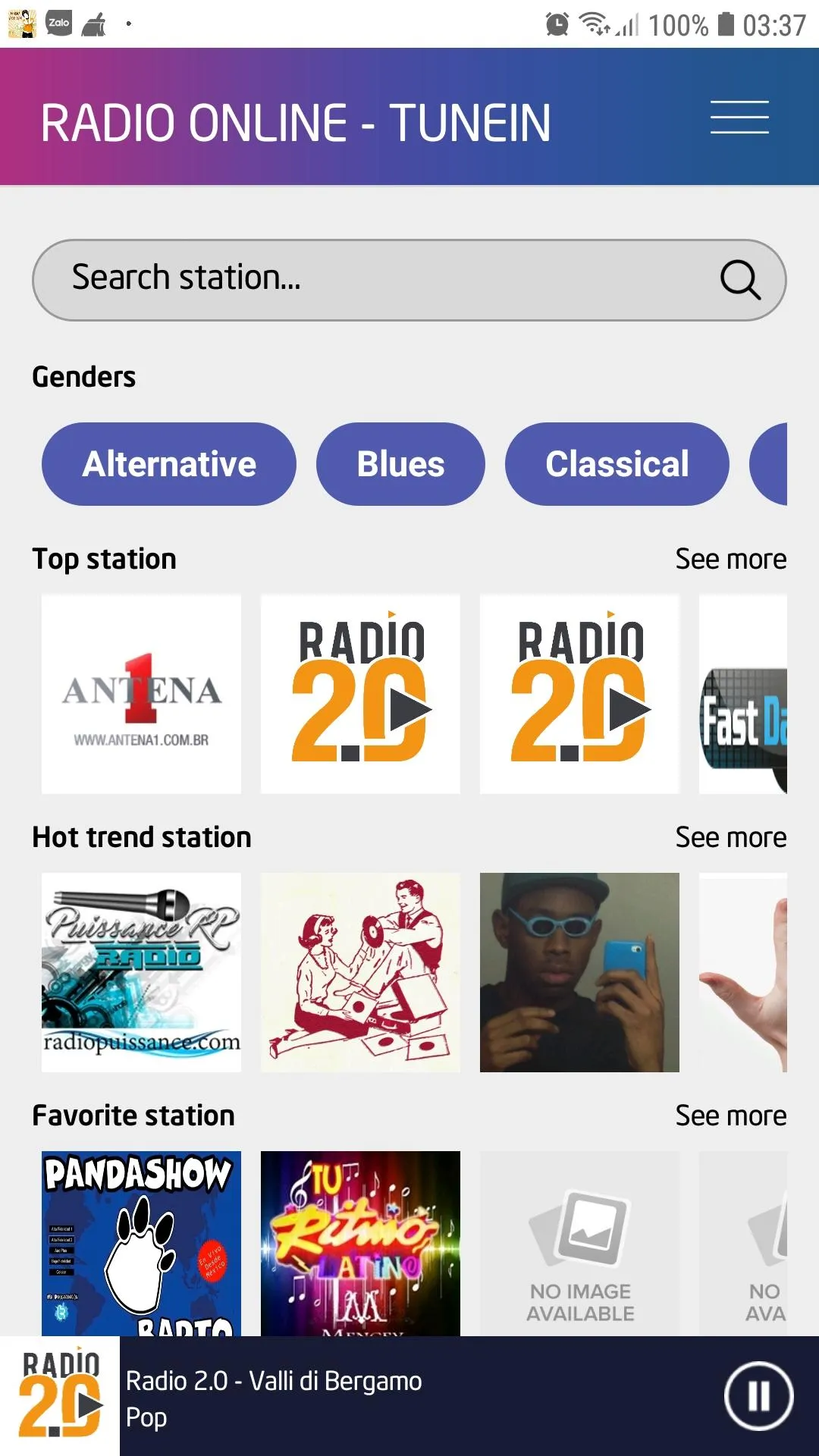 Radio Podcasts - TuneIn | Indus Appstore | Screenshot