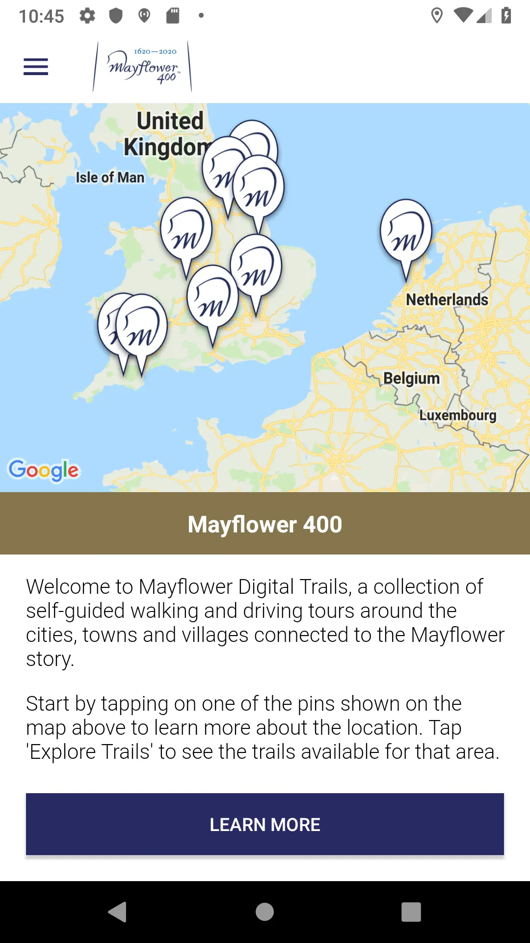 Mayflower Self-Guided Tours | Indus Appstore | Screenshot