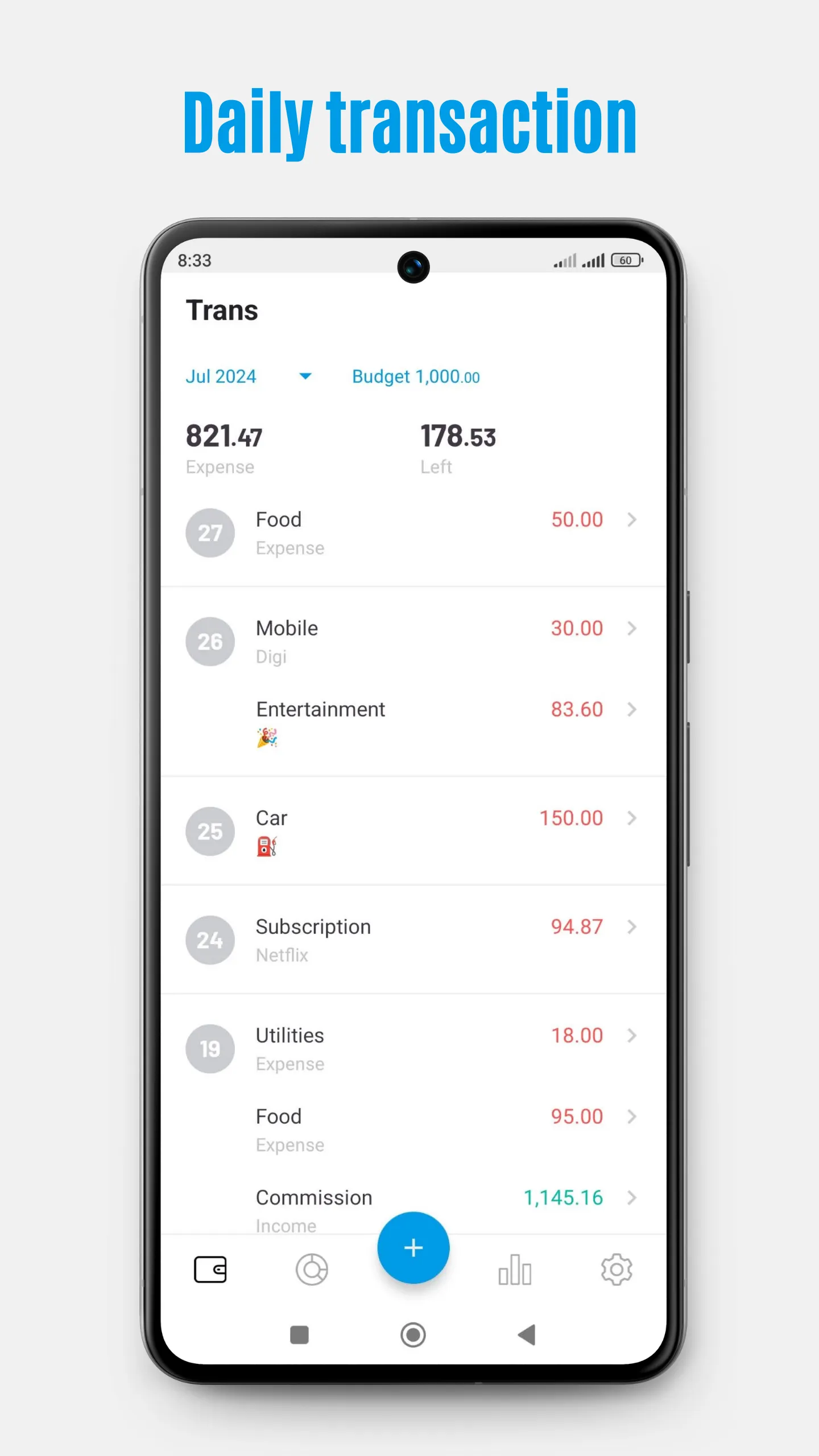 My Expense Budget | Indus Appstore | Screenshot