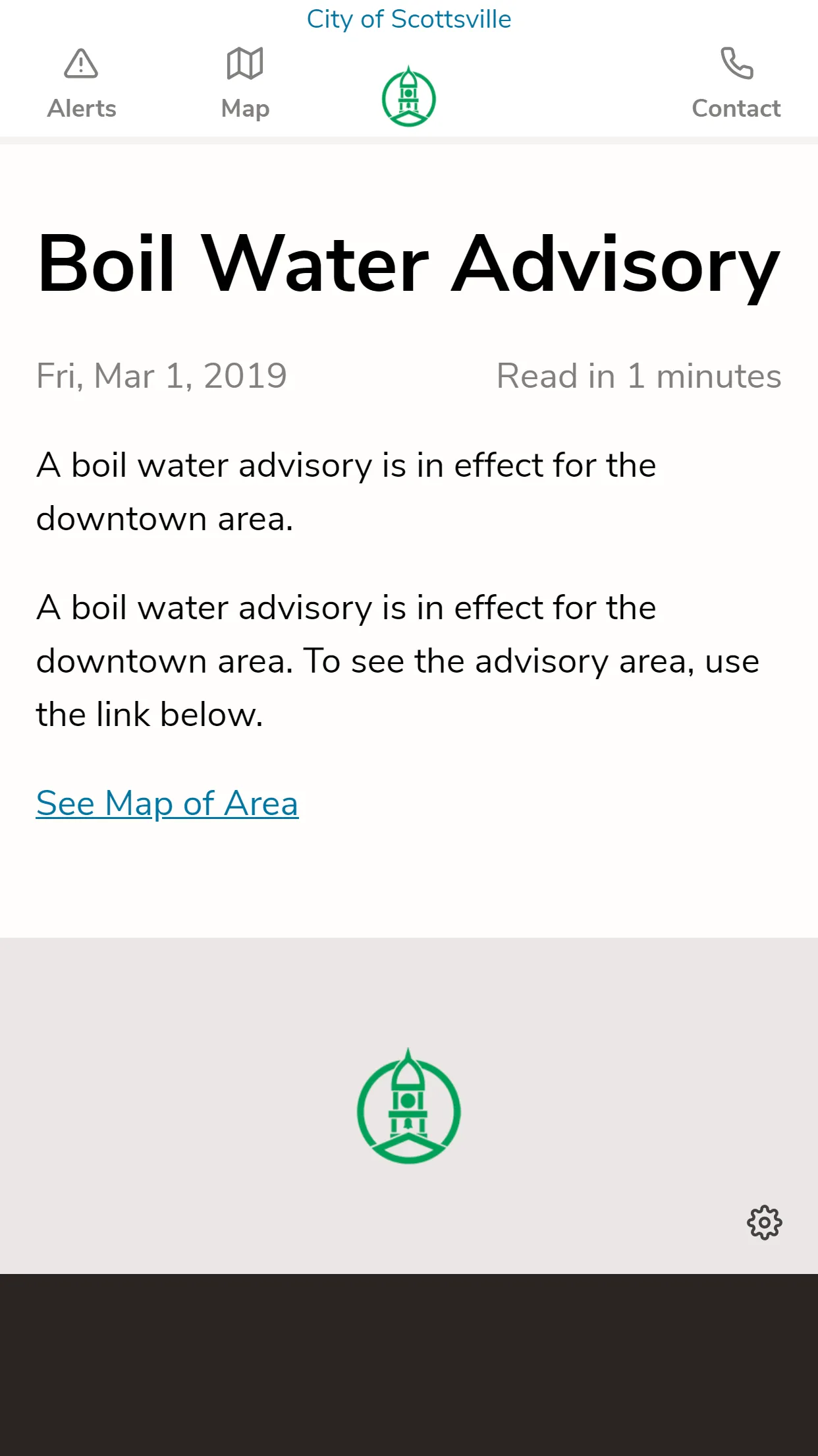 Scottsville Advisory - City of | Indus Appstore | Screenshot