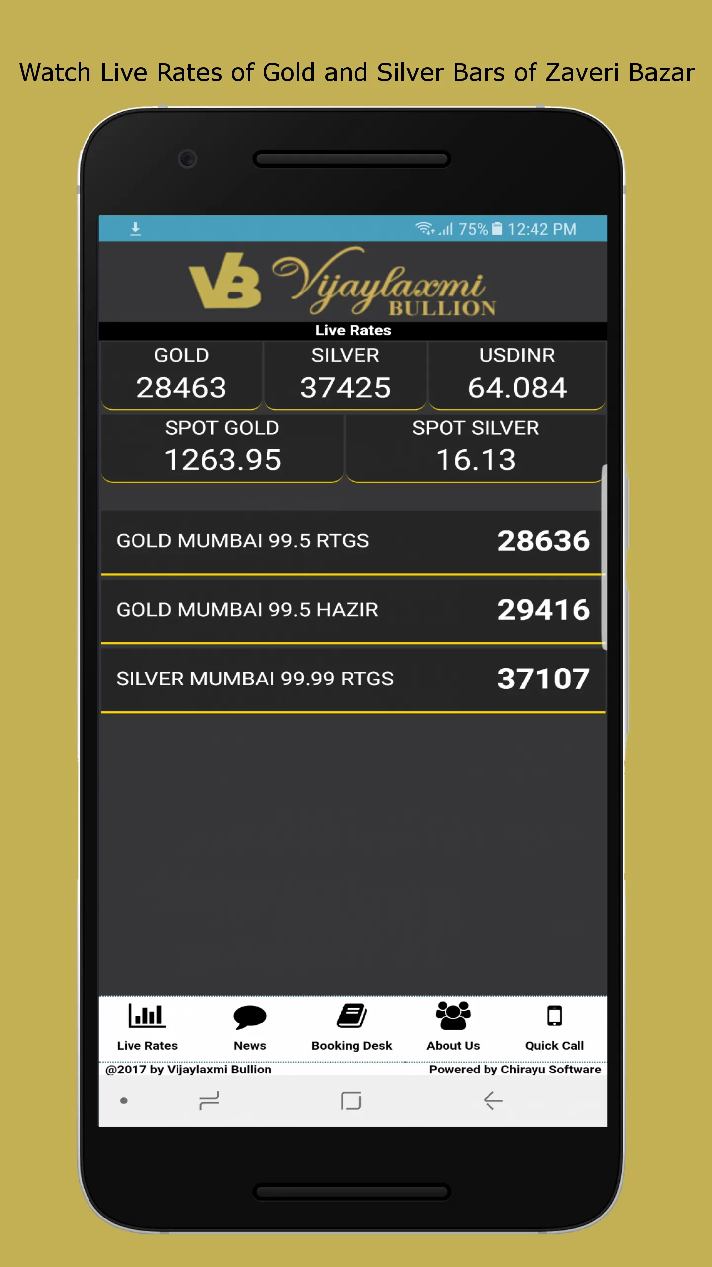 Vijaylaxmi Bullion | Indus Appstore | Screenshot