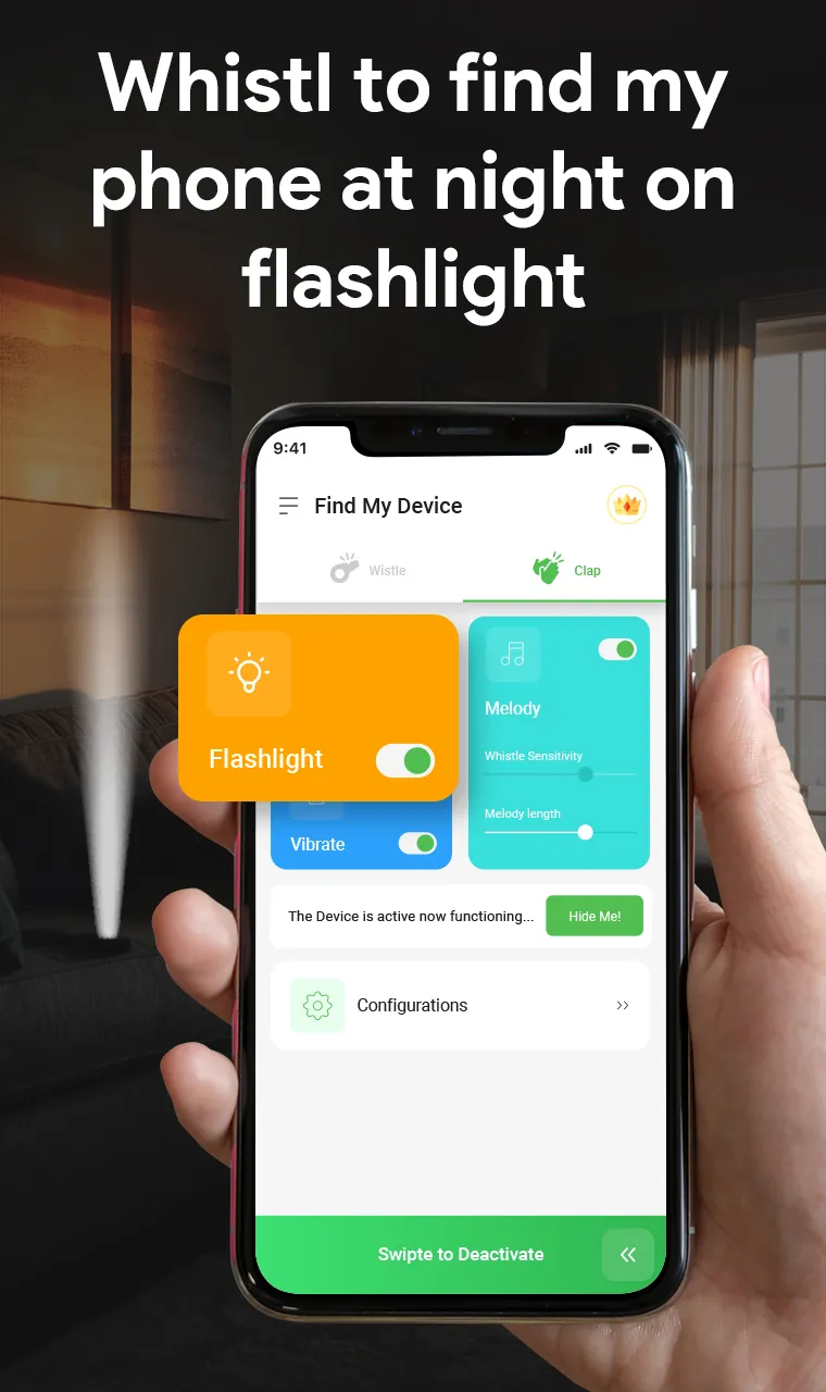 Find my phone by Whistle, Clap | Indus Appstore | Screenshot