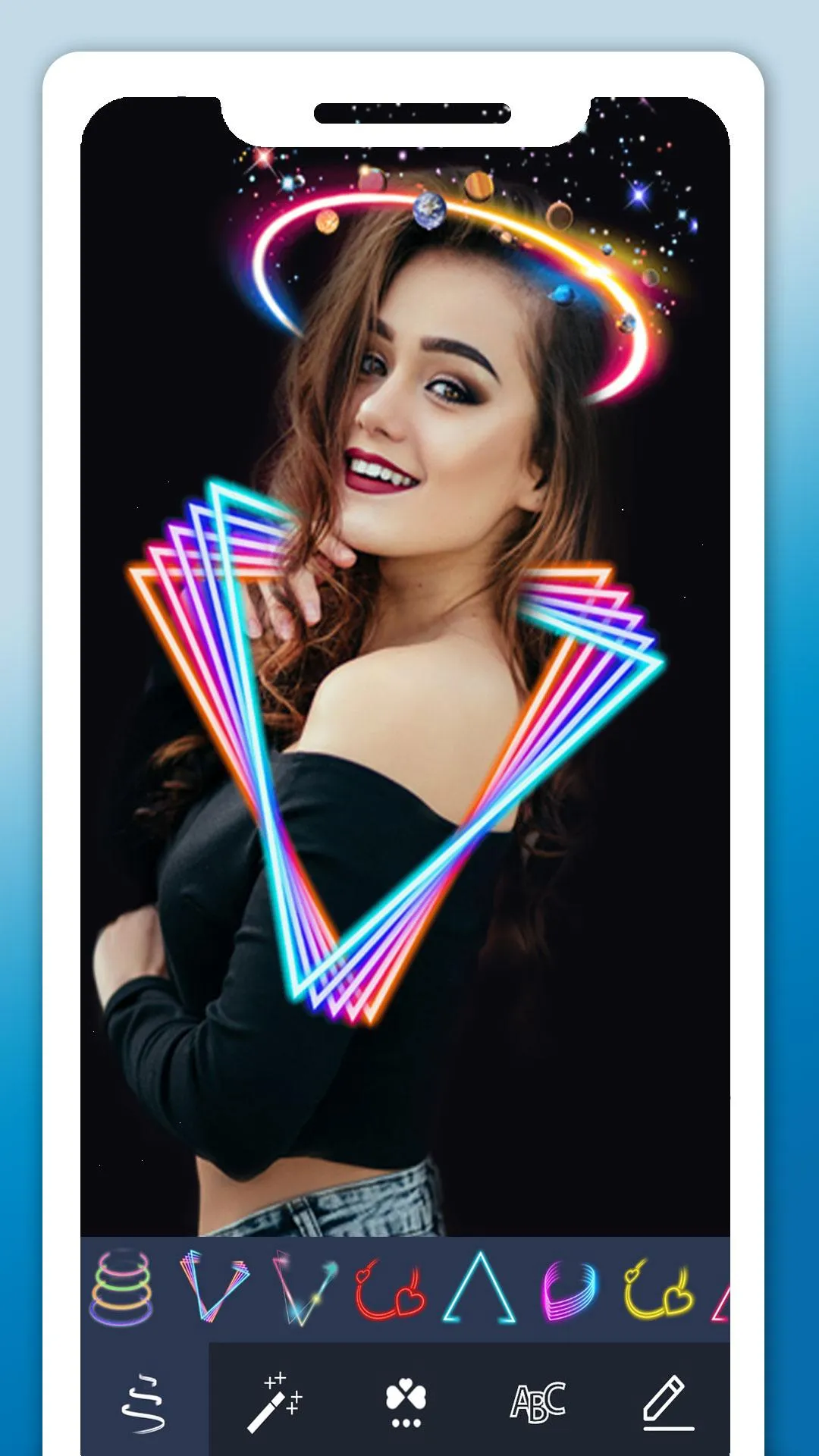 Neon Art Photo Editor | Indus Appstore | Screenshot