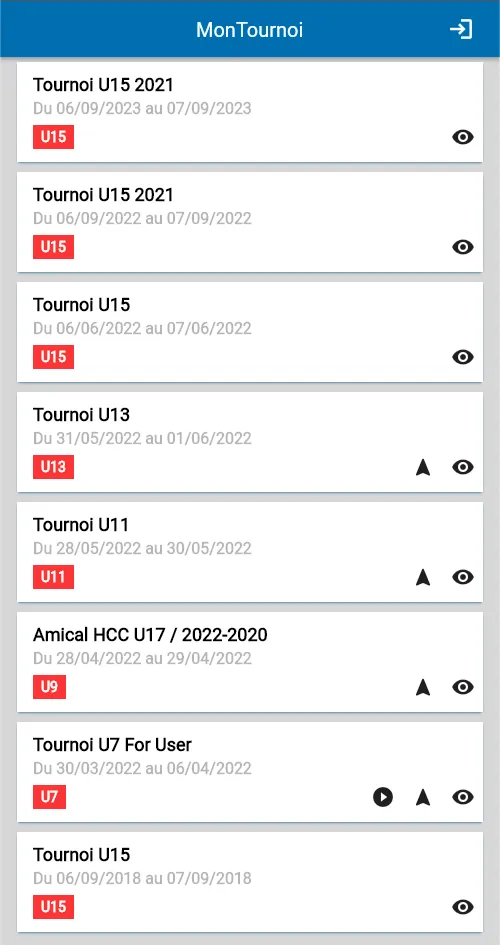 MonTournoi | Indus Appstore | Screenshot