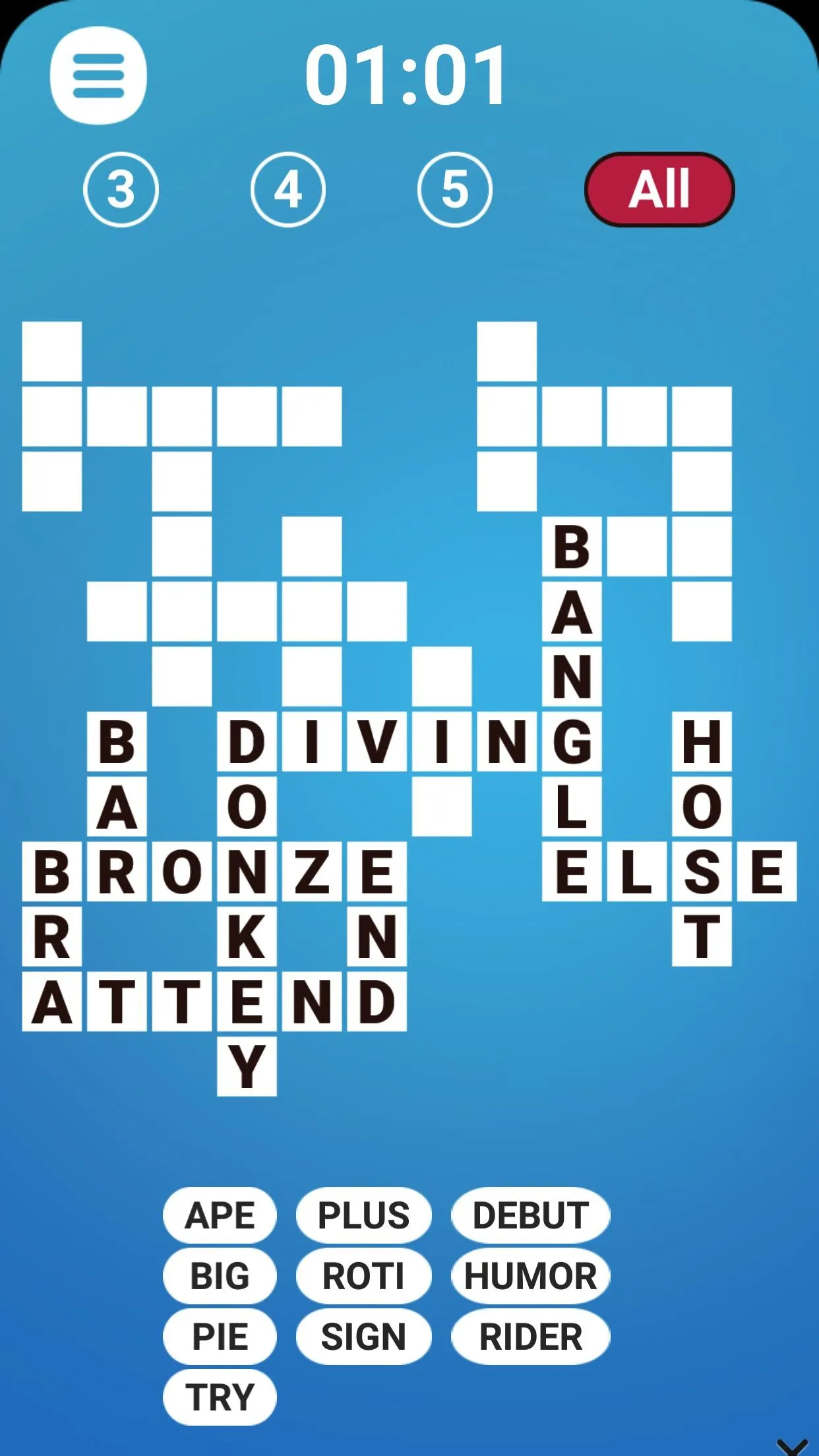 Word Fit Fill-In Crosswords | Indus Appstore | Screenshot