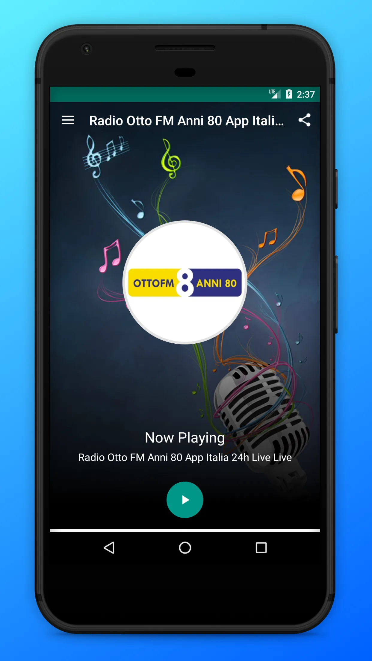 Otto FM Anni 80 Radio App IT | Indus Appstore | Screenshot