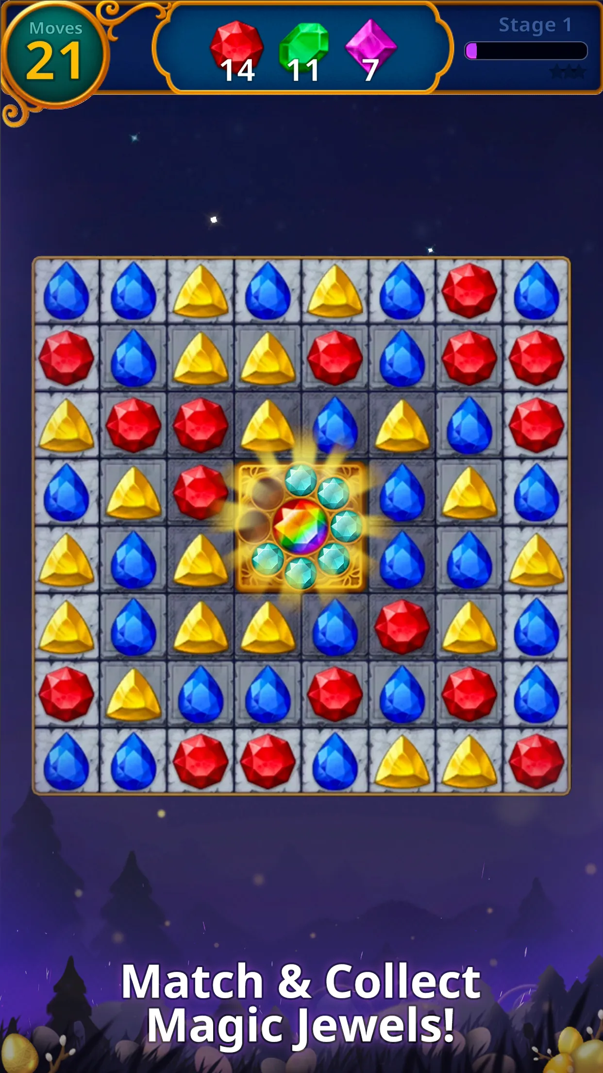 Jewels Magic: Mystery Match3 | Indus Appstore | Screenshot