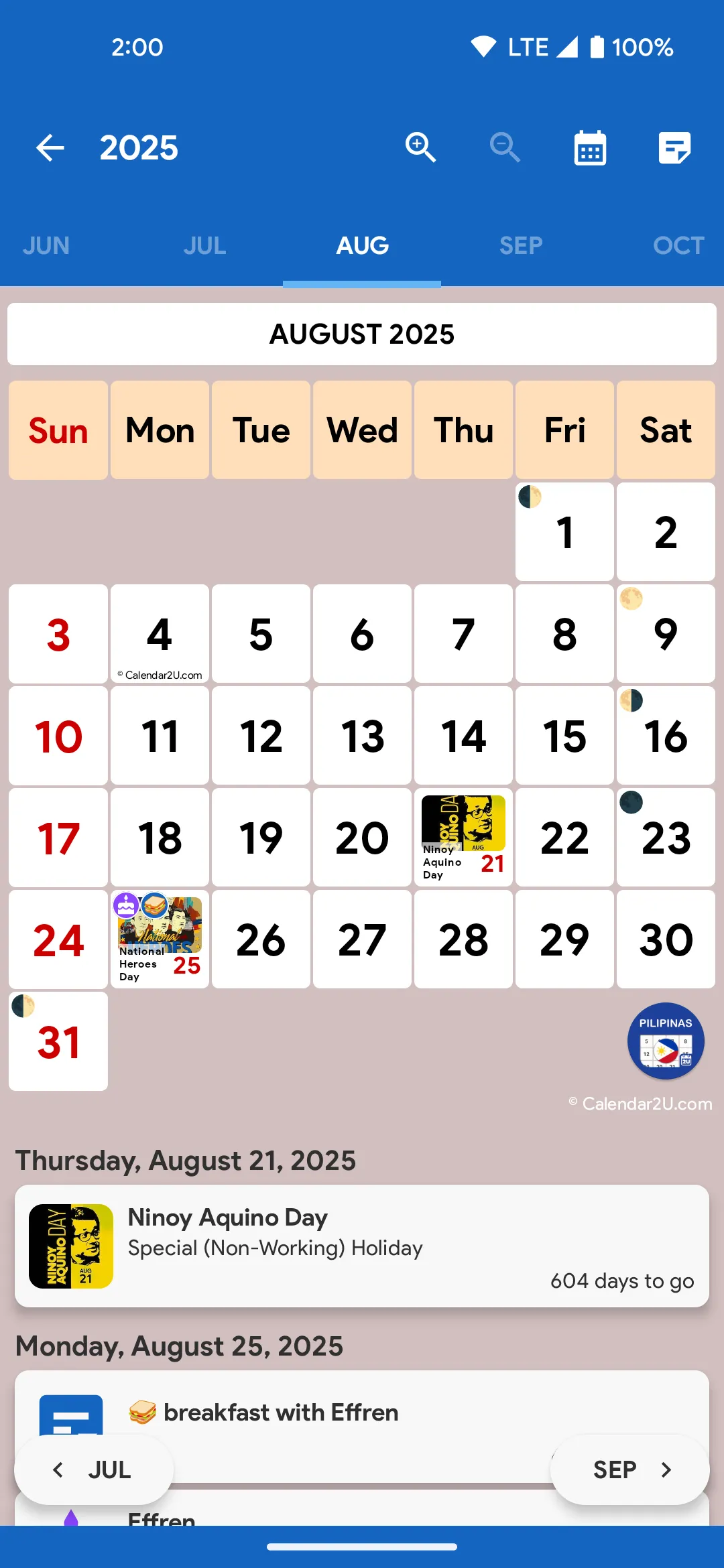 Philippines Calendar 2024 | Indus Appstore | Screenshot