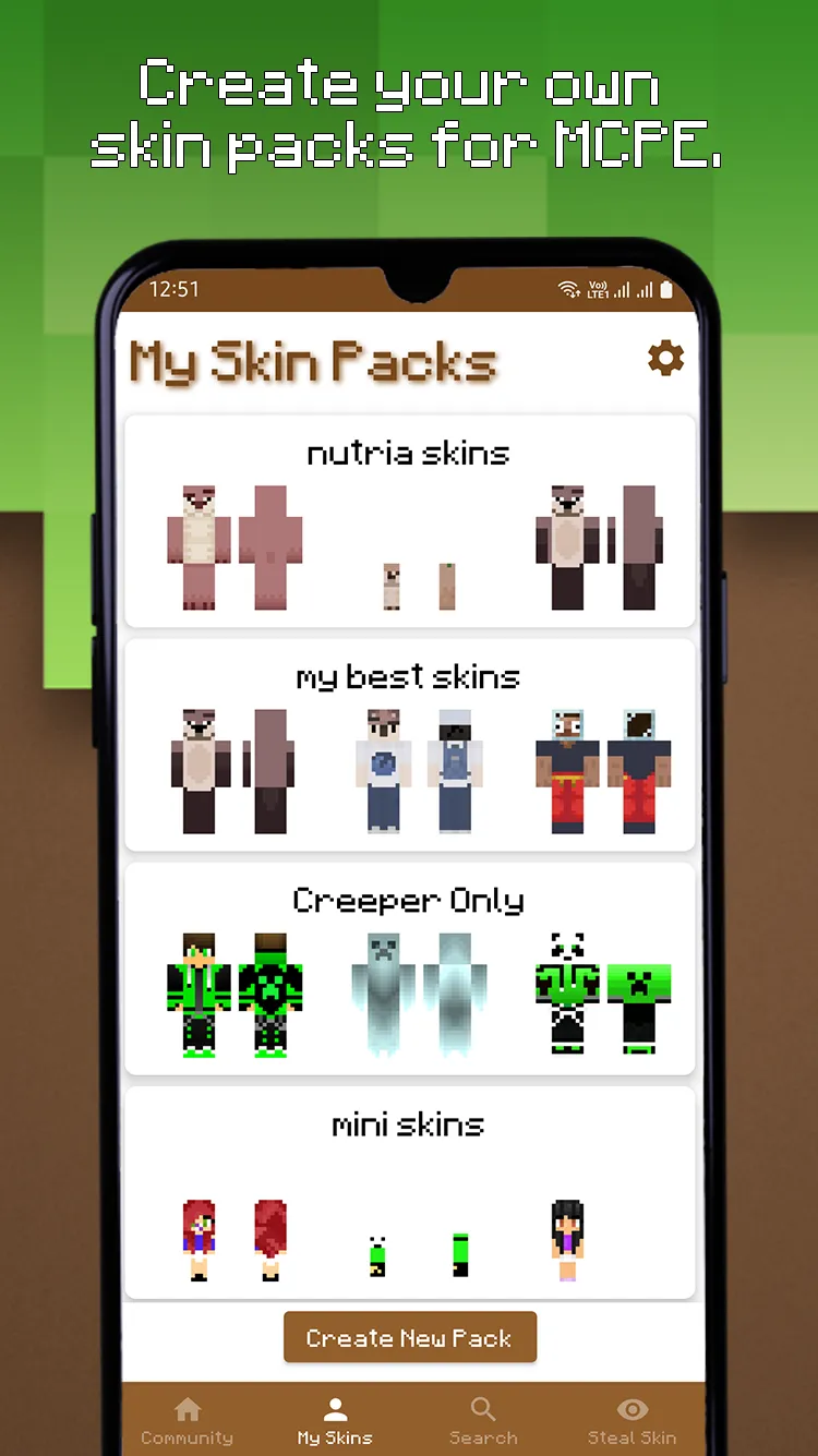 Skin Pack Maker for Minecraft | Indus Appstore | Screenshot