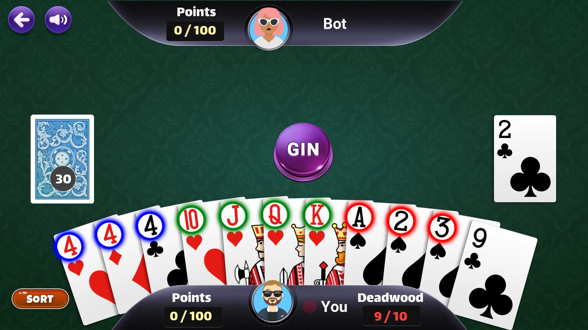 Gin Rummy Offline - Card game | Indus Appstore | Screenshot