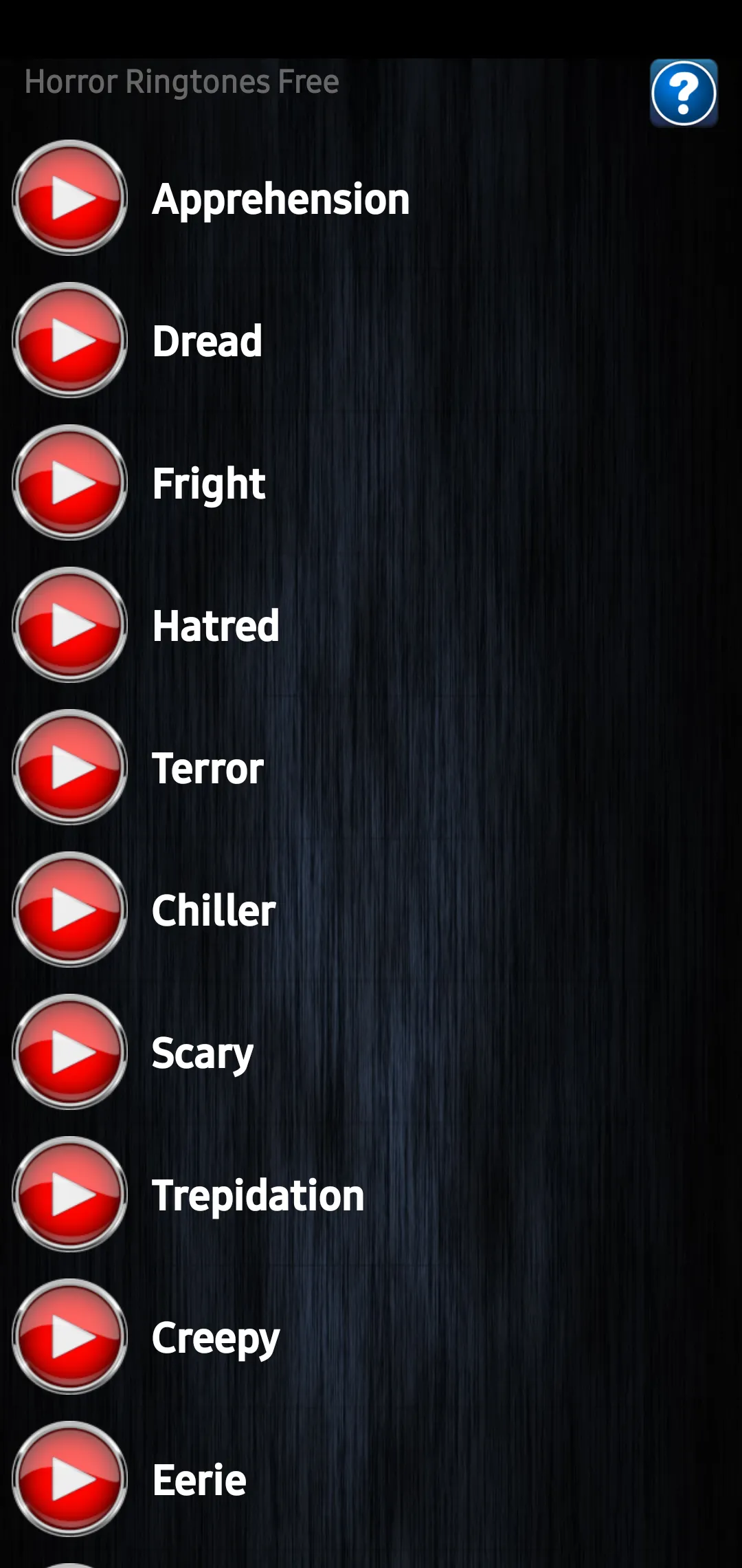 Horror Ringtones | Indus Appstore | Screenshot