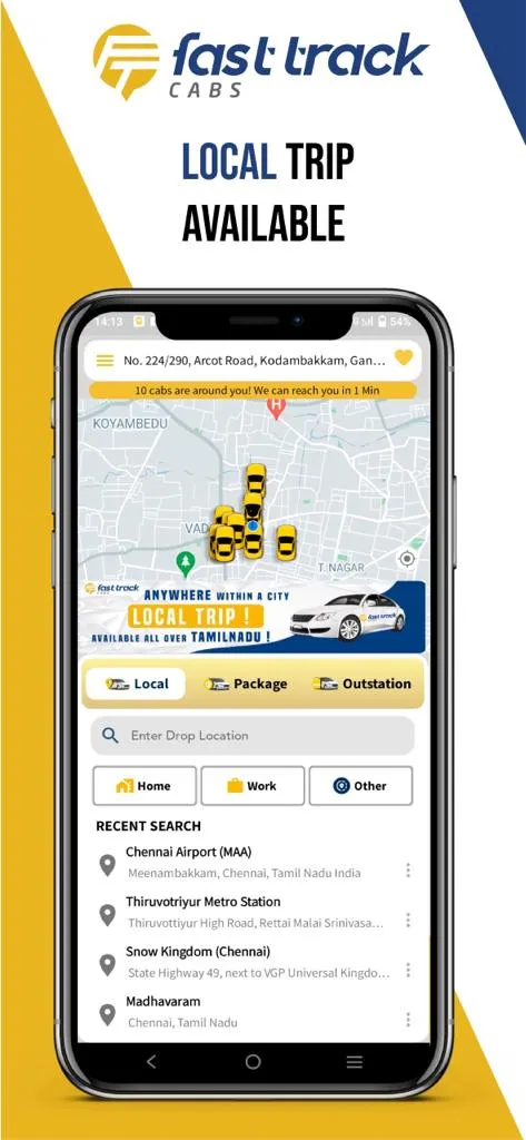 Fasttrack Cabs : Safe Taxi | Indus Appstore | Screenshot