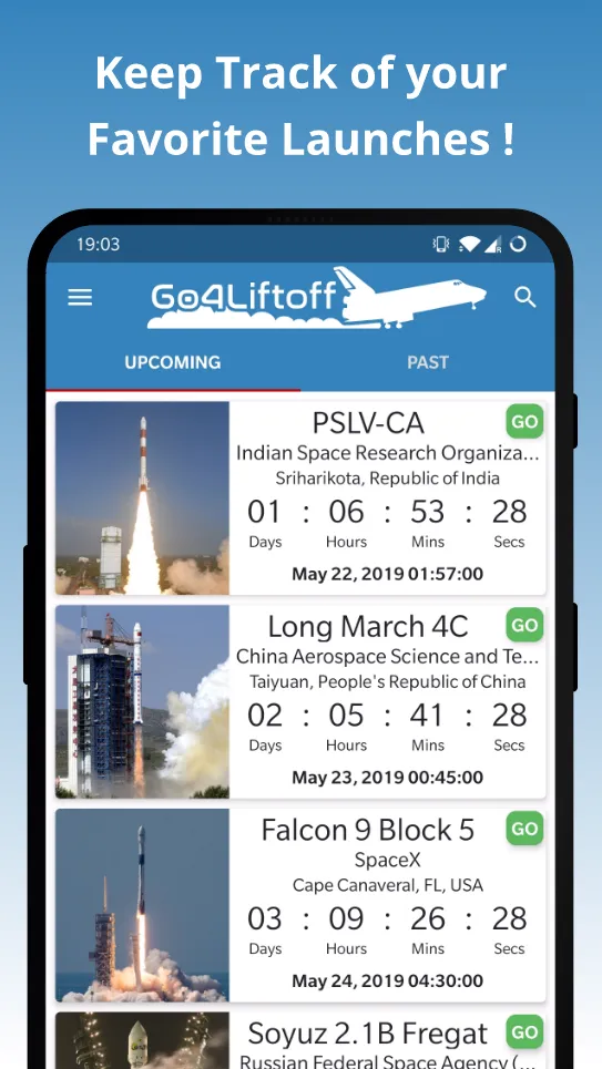 Go4Liftoff - Rocket Launches | Indus Appstore | Screenshot