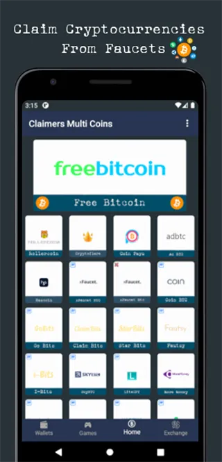 Claimers Multi Coins:: Bitcoin | Indus Appstore | Screenshot