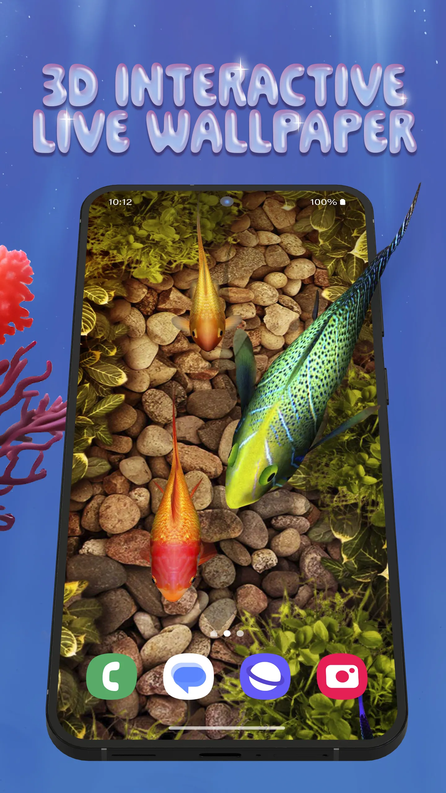 3D Fish Tank Live Wallpaper | Indus Appstore | Screenshot