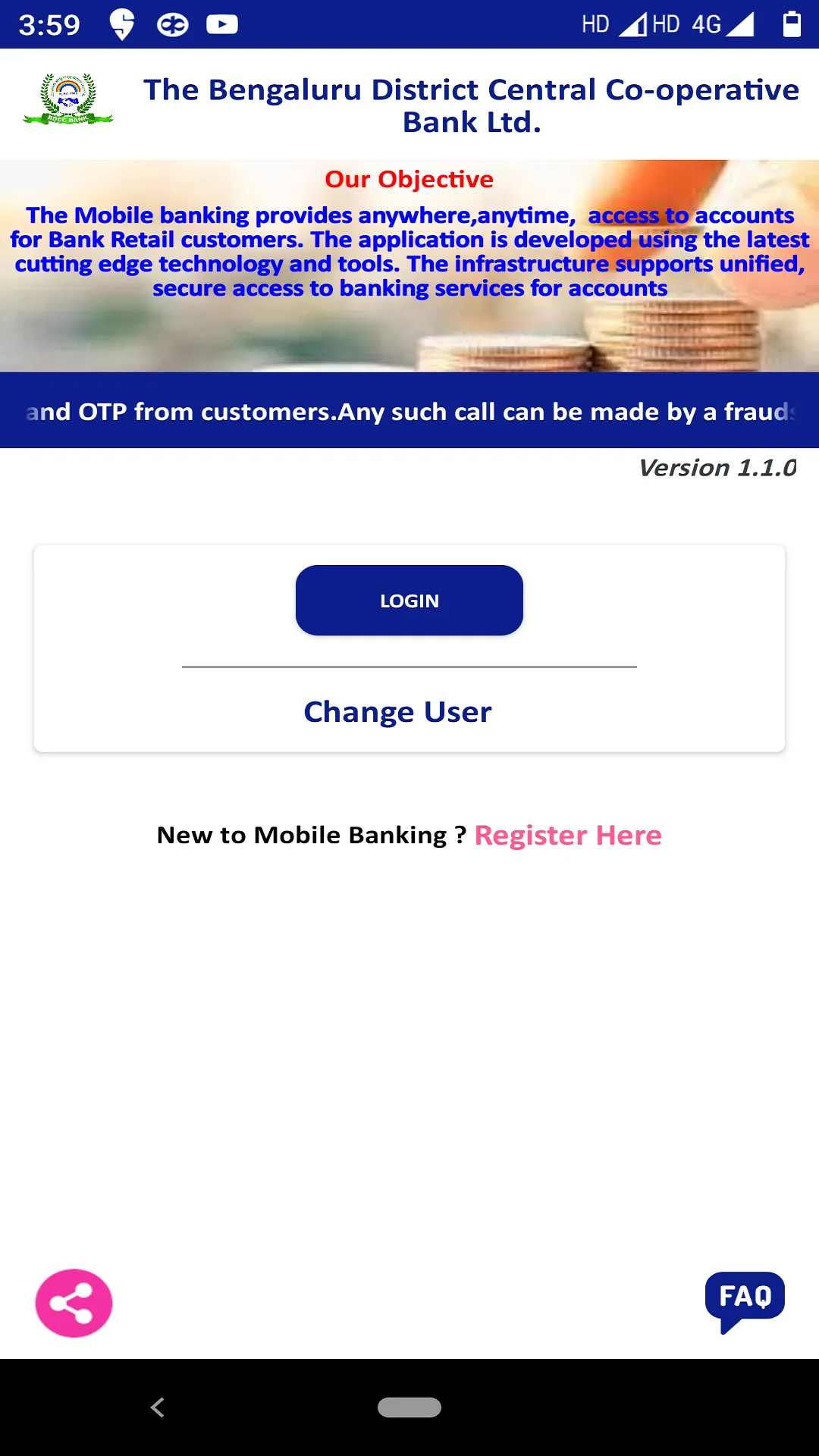 The Bengaluru Dcc Bank Ltd | Indus Appstore | Screenshot