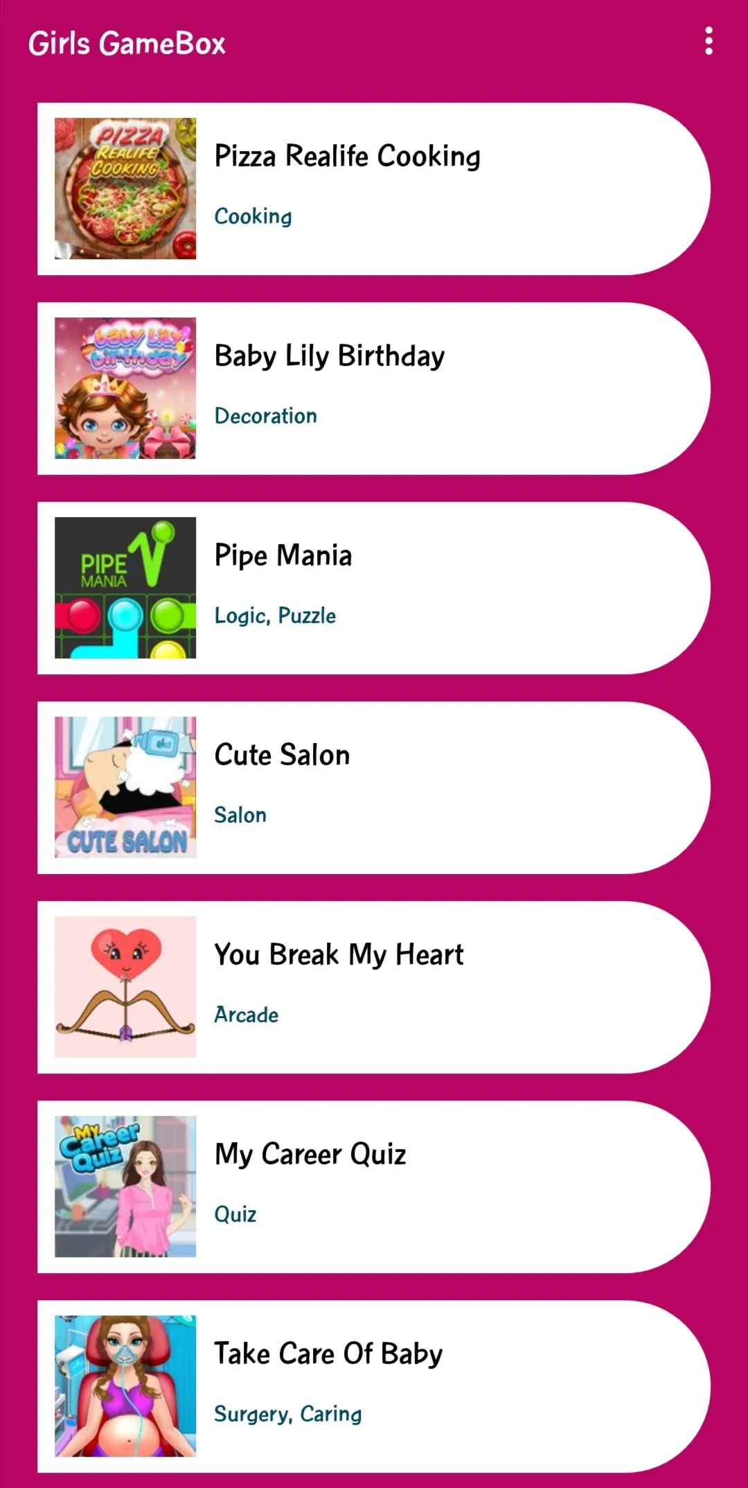 Girls GameBox - Games for Girl | Indus Appstore | Screenshot