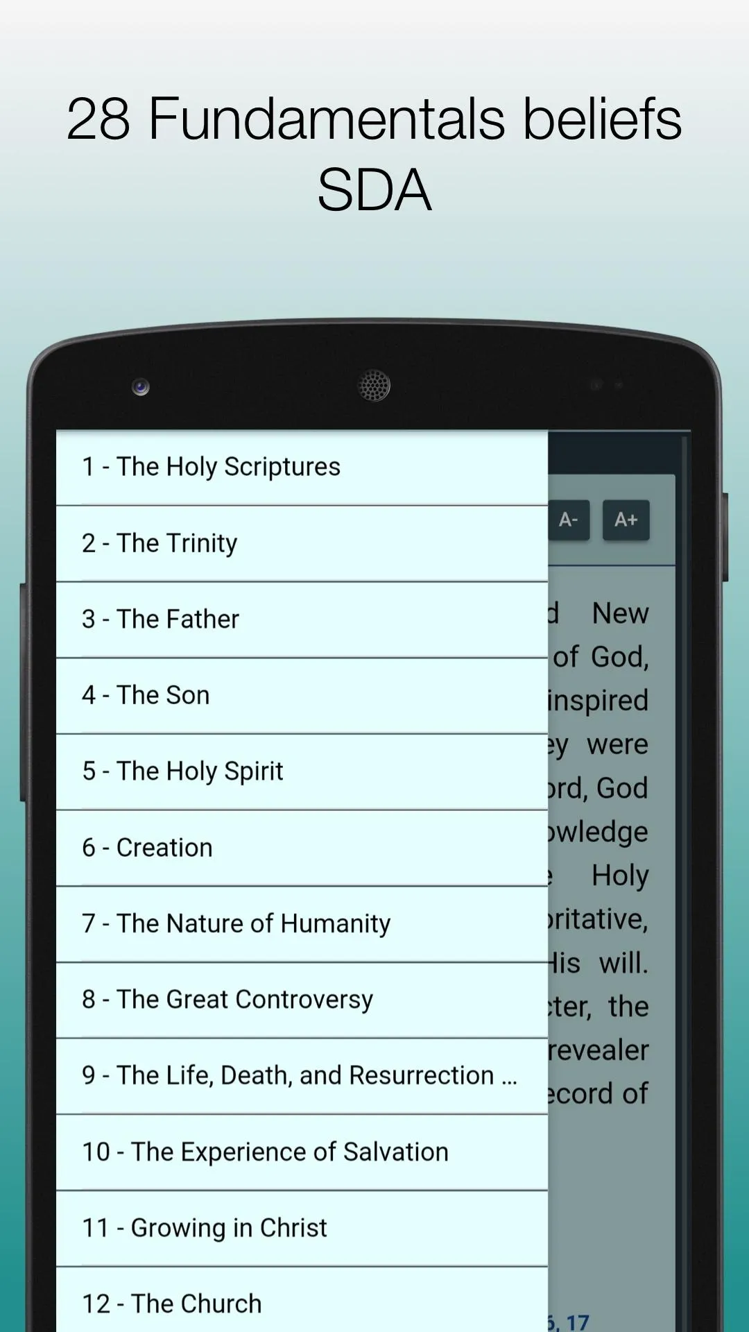 28 fundamental beliefs SDA Chu | Indus Appstore | Screenshot