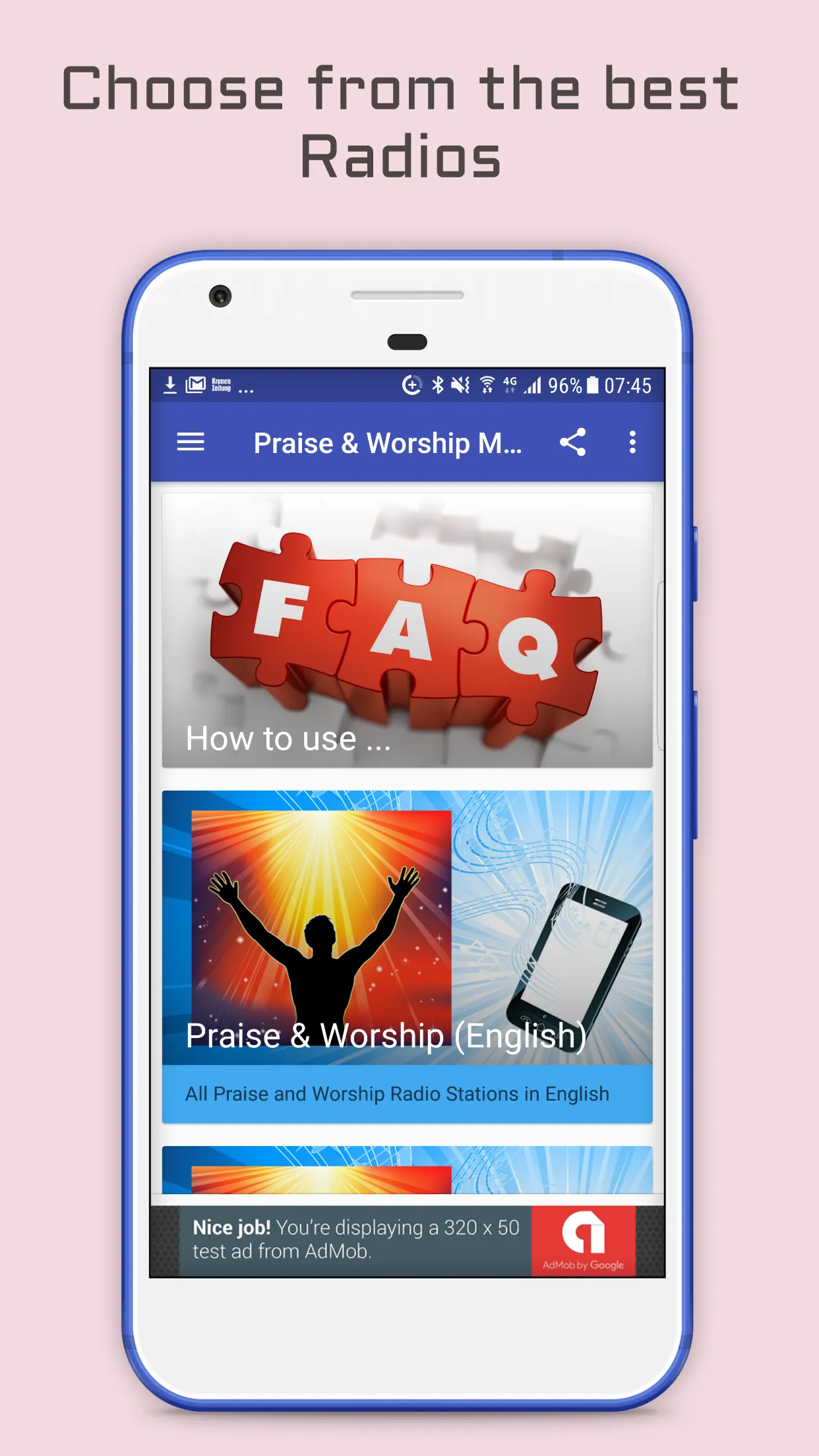 Praise & Worship Music Radio | Indus Appstore | Screenshot